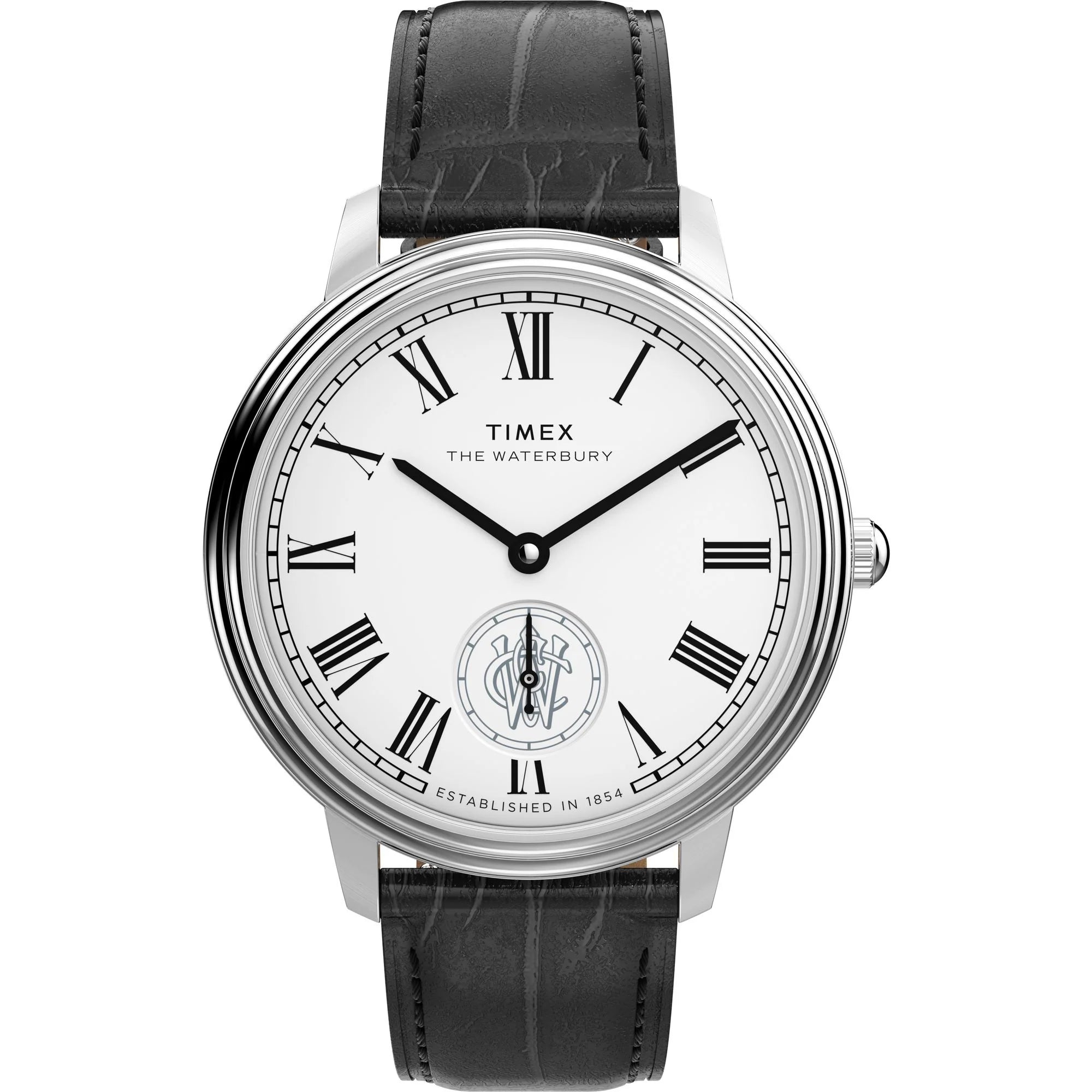 TIMEX Waterbury Silver-Tone Round Dial Analog Men's Watch - TW2Y23100UJ - KRISHNA WATCH COMPANY