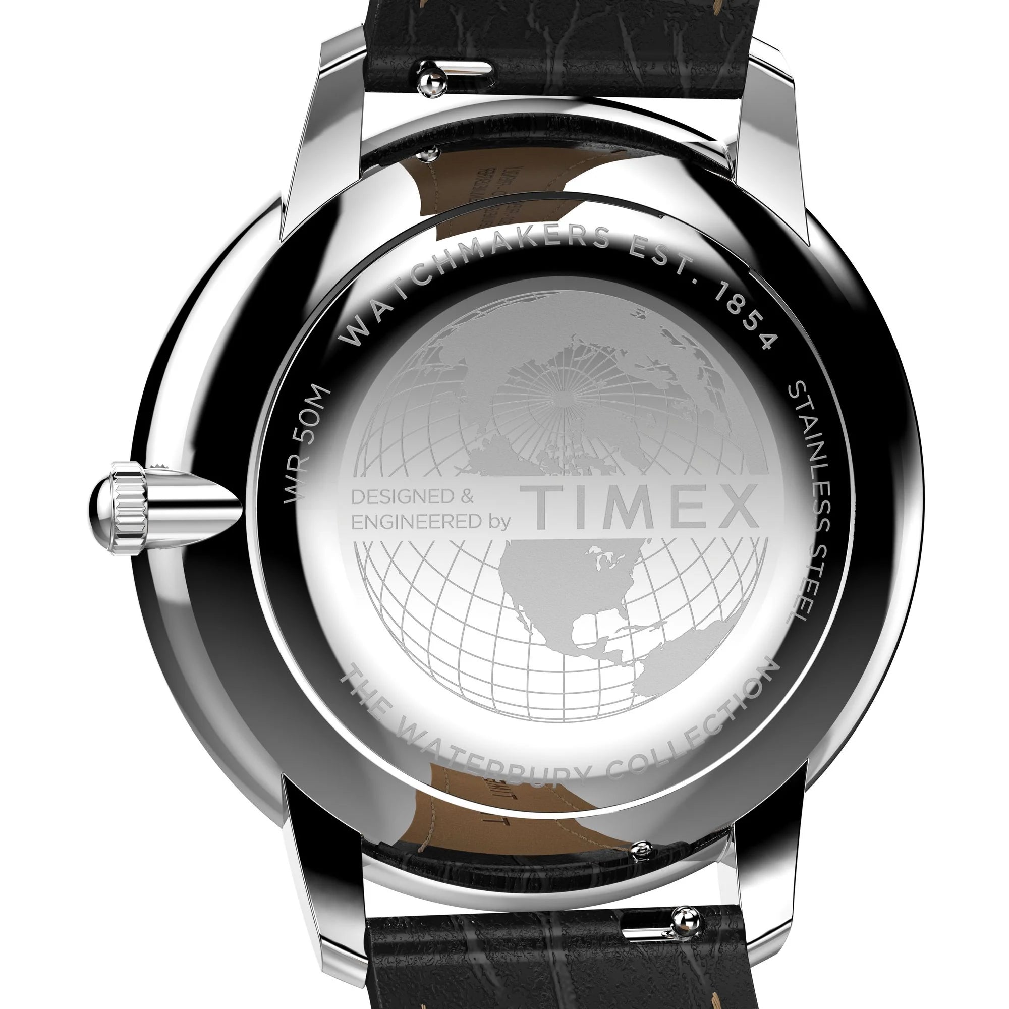 TIMEX Waterbury Silver-Tone Round Dial Analog Men's Watch - TW2Y23100UJ - KRISHNA WATCH COMPANY