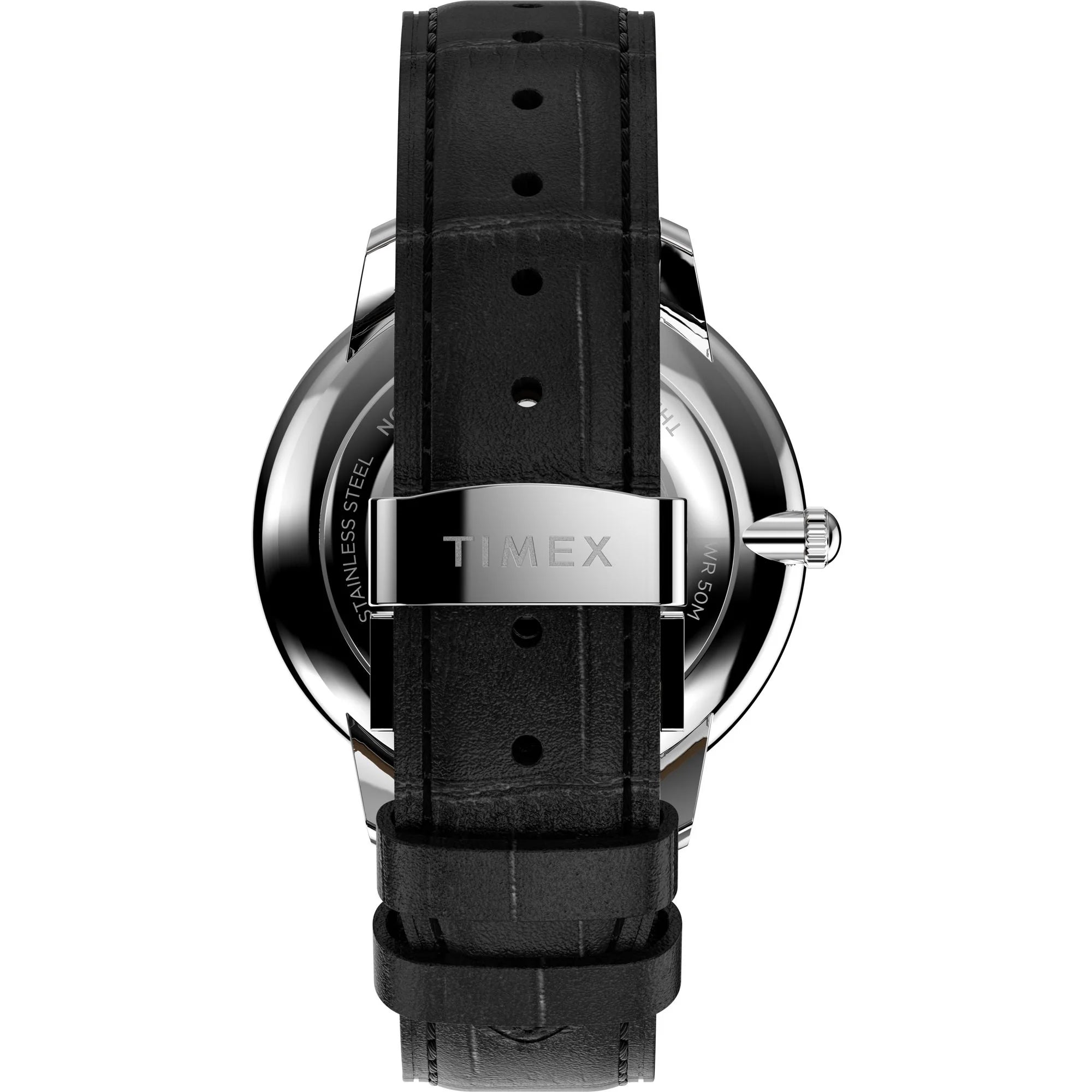 TIMEX Waterbury Black Round Dial Analog Men's Watch - TW2Y23200UJ - KRISHNA WATCH COMPANY