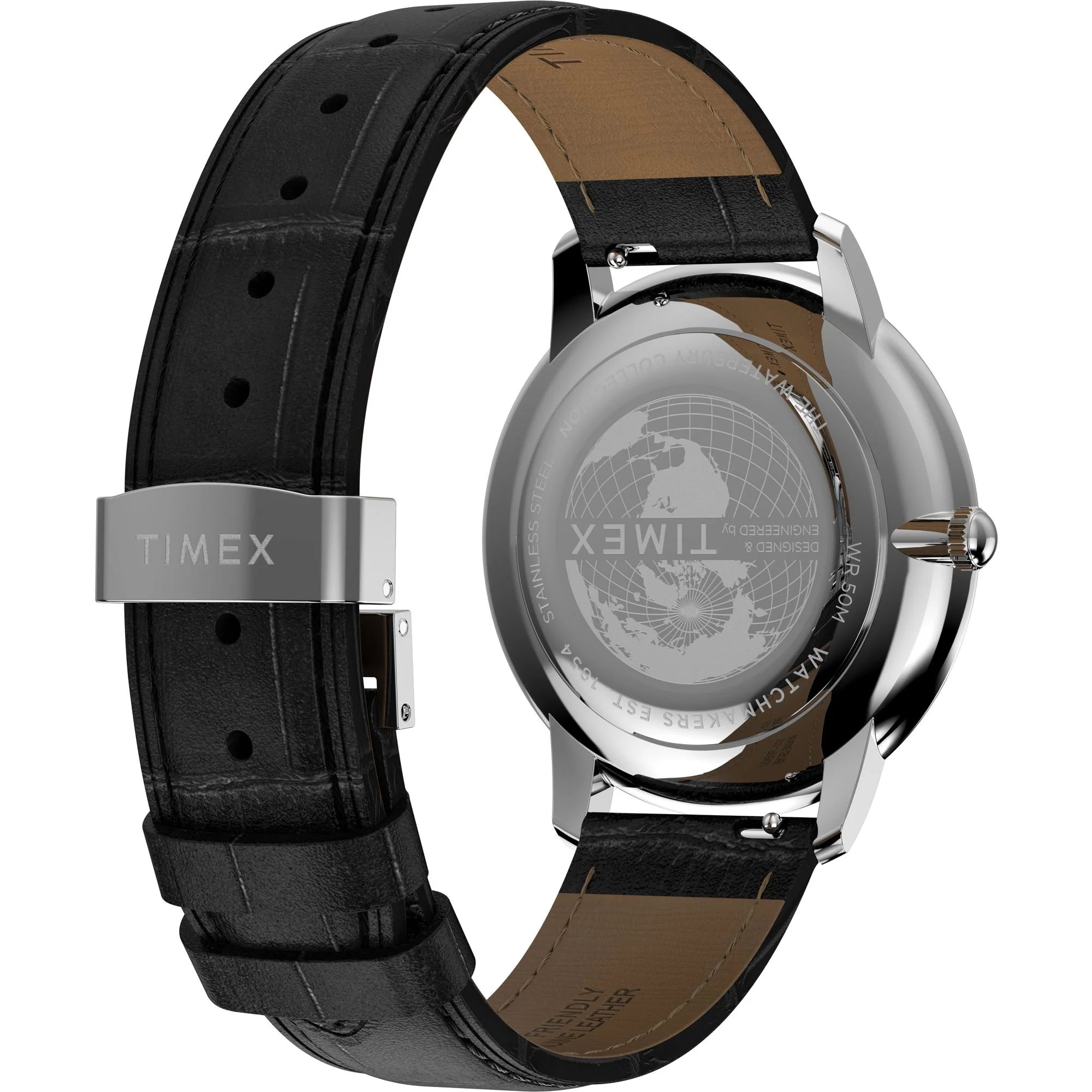 TIMEX Waterbury Black Round Dial Analog Men's Watch - TW2Y23200UJ - KRISHNA WATCH COMPANY