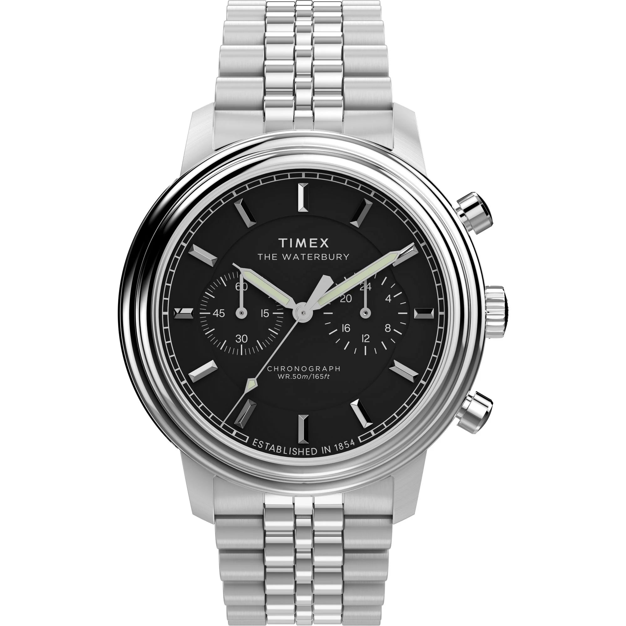 TIMEX Waterbury Black Round Dial Analog Men's Watch - TW2Y23400UJ - KRISHNA WATCH COMPANY