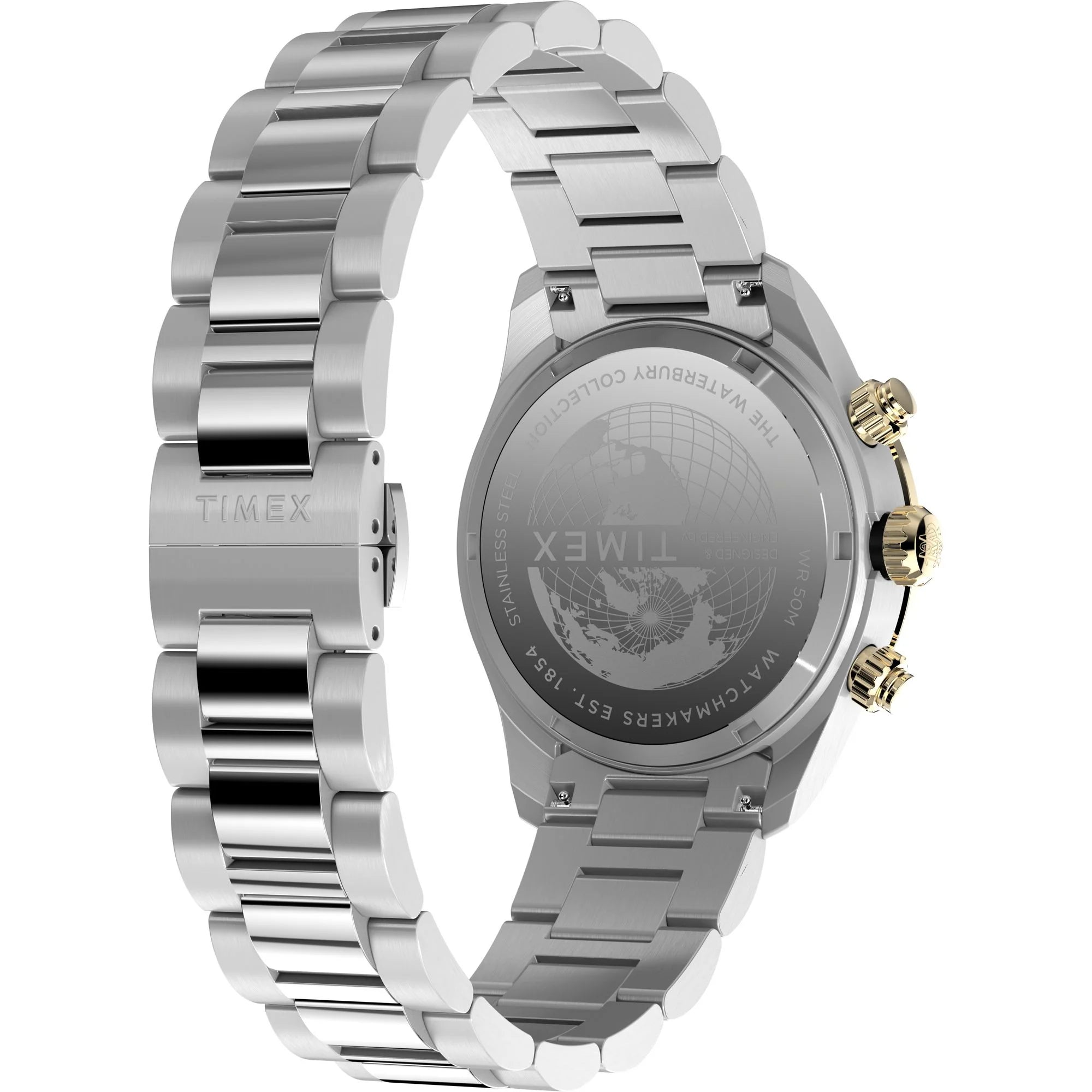 TIMEX Waterbury Black Round Dial Analog Men's Watch - TW2Y24000UJ - KRISHNA WATCH COMPANY