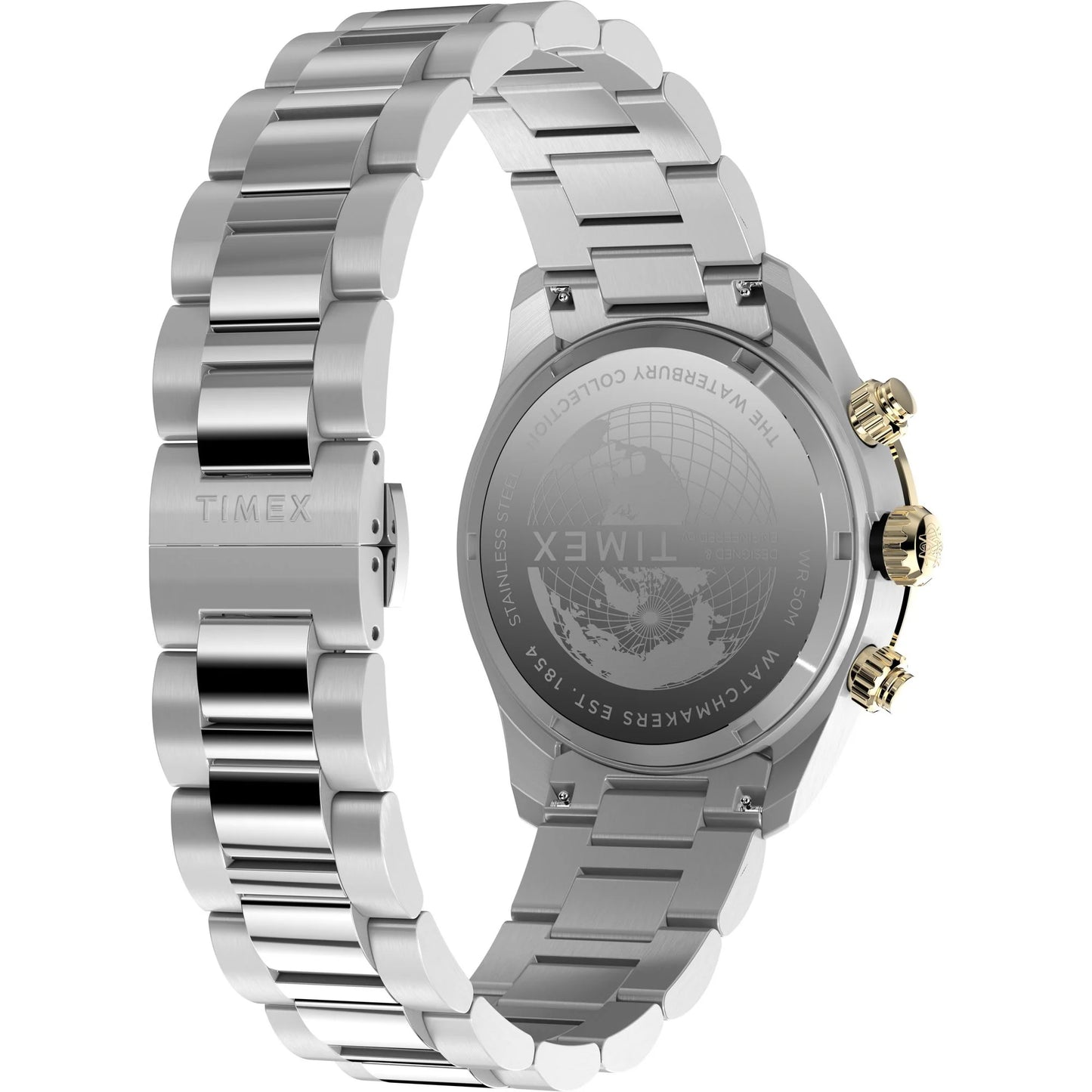 TIMEX Waterbury Black Round Dial Analog Men's Watch - TW2Y24000UJ