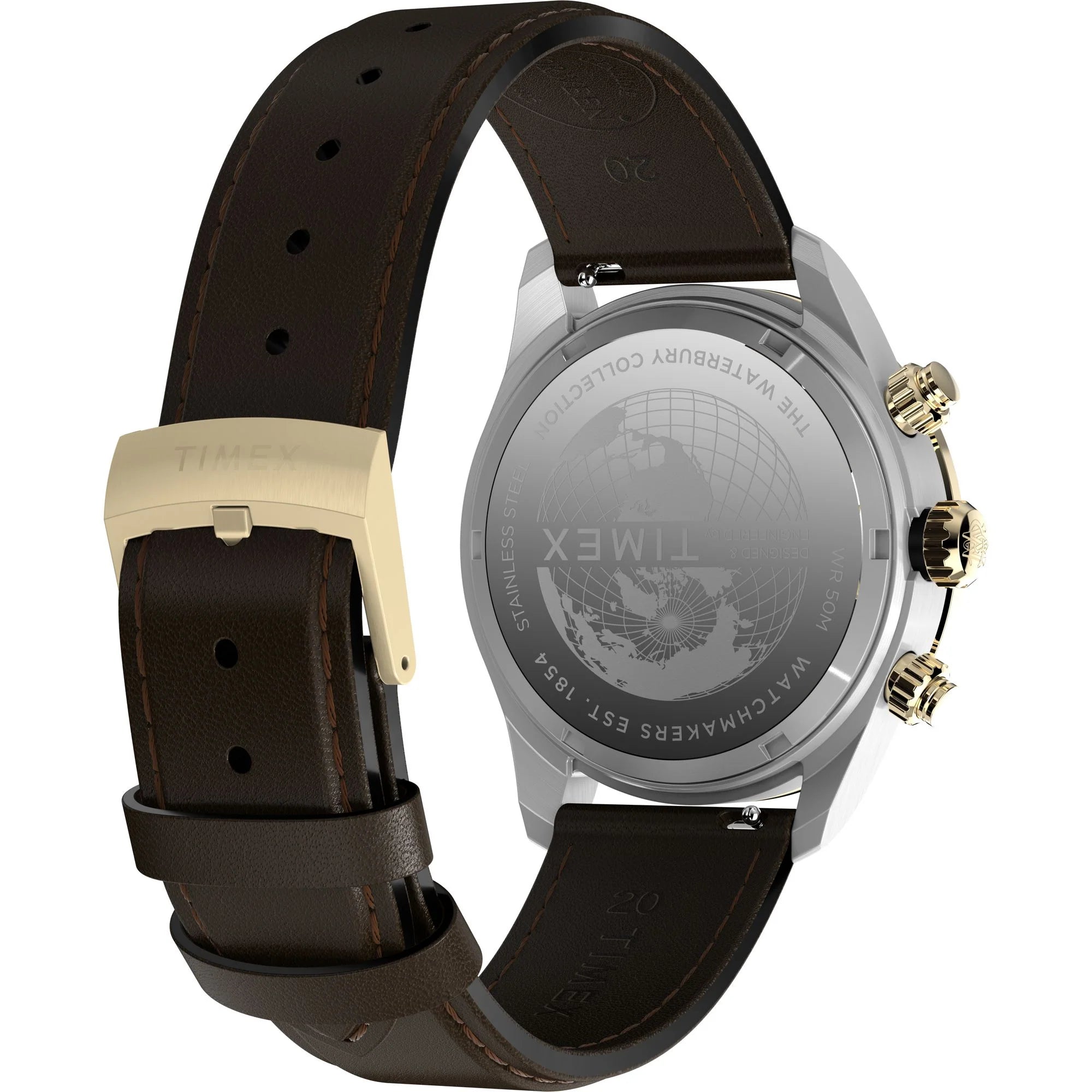 TIMEX Waterbury Black Round Dial Analog Men's Watch - TW2Y24100UJ - KRISHNA WATCH COMPANY
