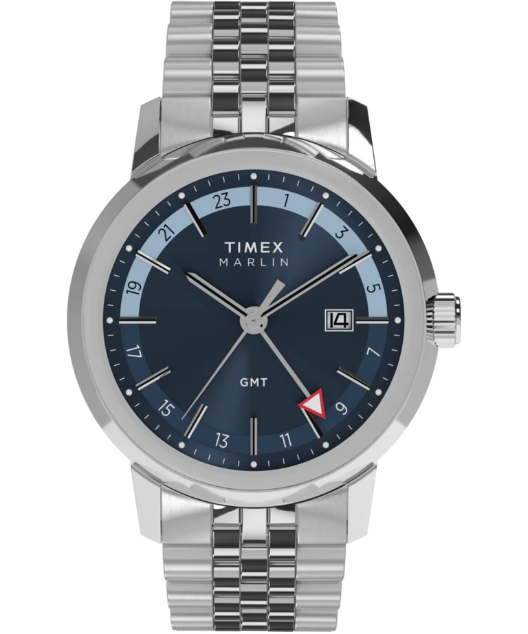 Timex Marlin Quartz GMT 40mm Watch- TW2Y47600 - KRISHNA WATCH COMPANY