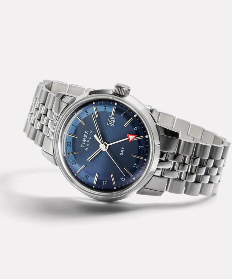 Timex Marlin Quartz GMT 40mm Watch- TW2Y47600 - KRISHNA WATCH COMPANY