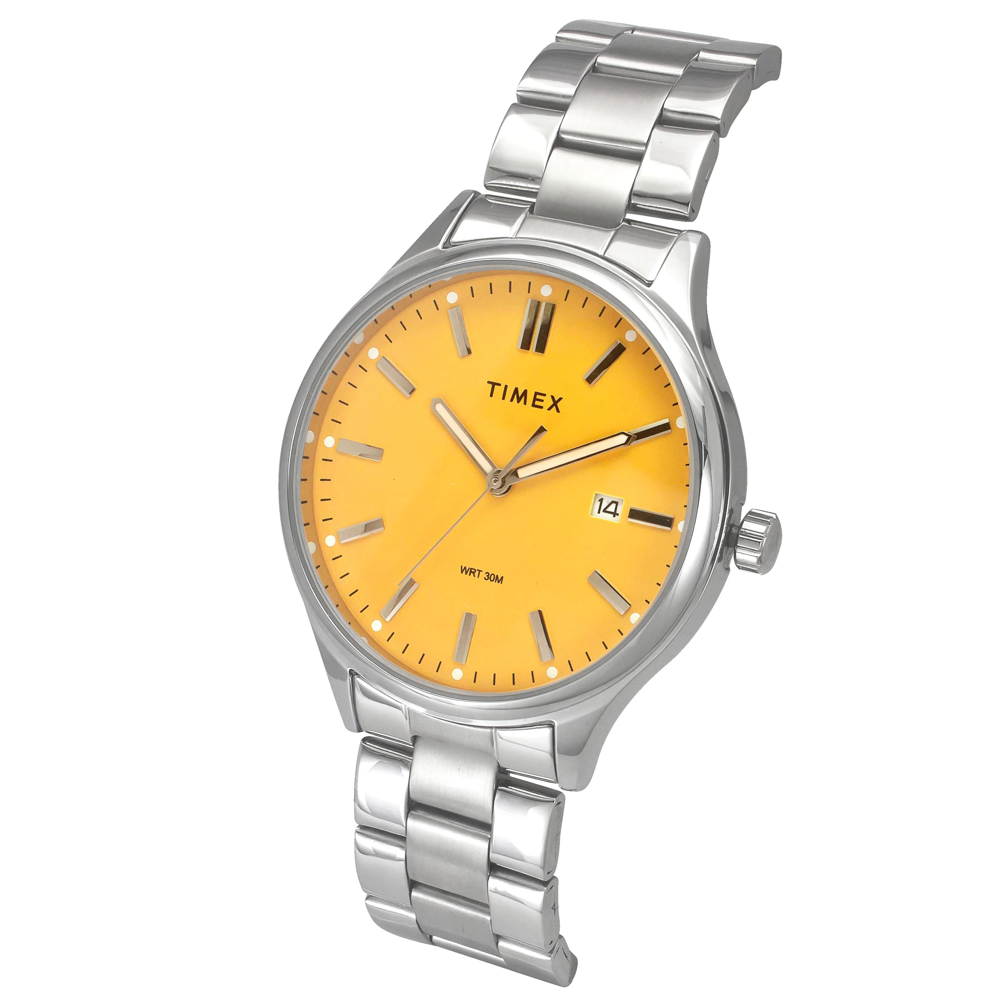 Timex Men Yellow Round Dial Analog Watch - TWEG18428 - KRISHNA WATCH COMPANY