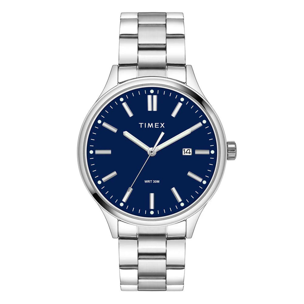 Timex Men Dark Blue Round Dial Analog Watch - TWEG18429 - KRISHNA WATCH COMPANY