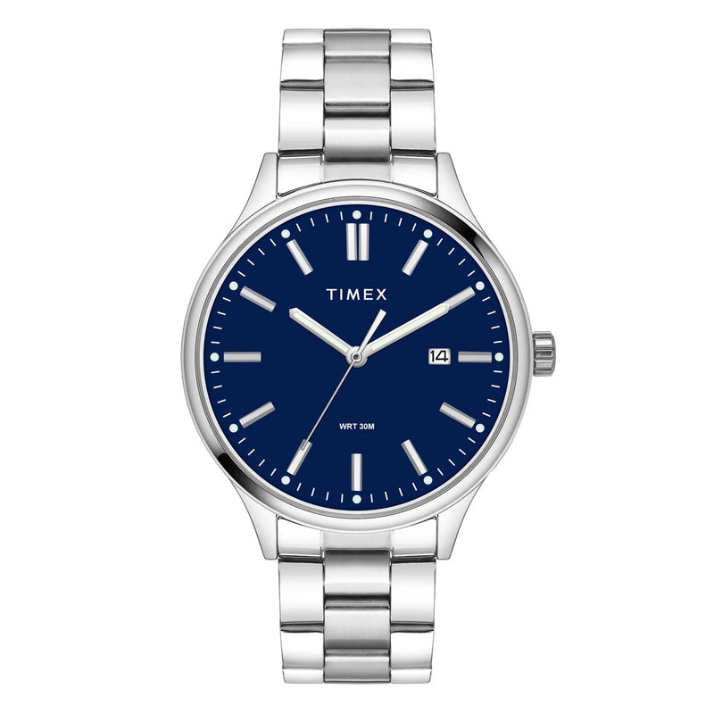 Timex Men Dark Blue Round Dial Analog Watch - TWEG18429 - KRISHNA WATCH COMPANY