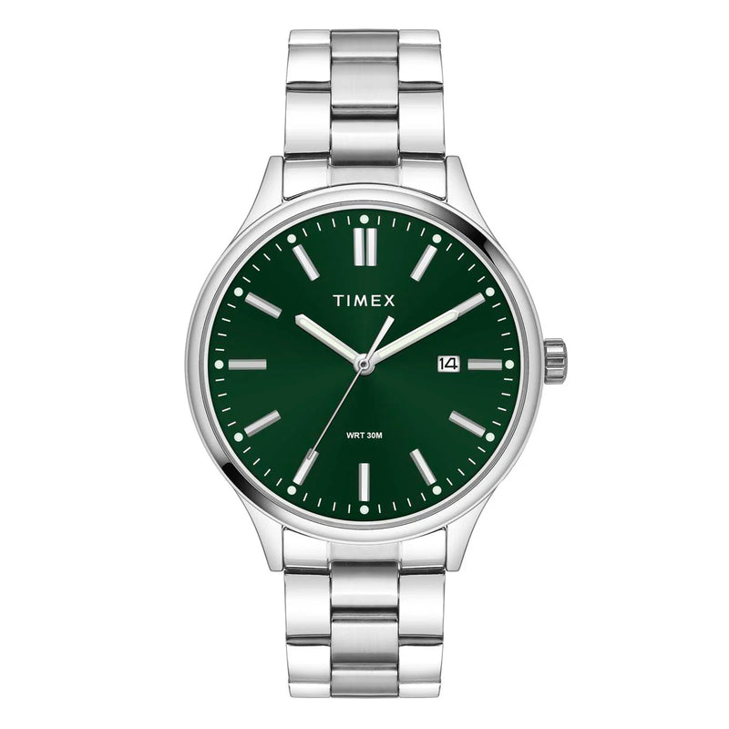 Timex Men Green Round Dial Analog Watch - TWEG18432 - KRISHNA WATCH COMPANY