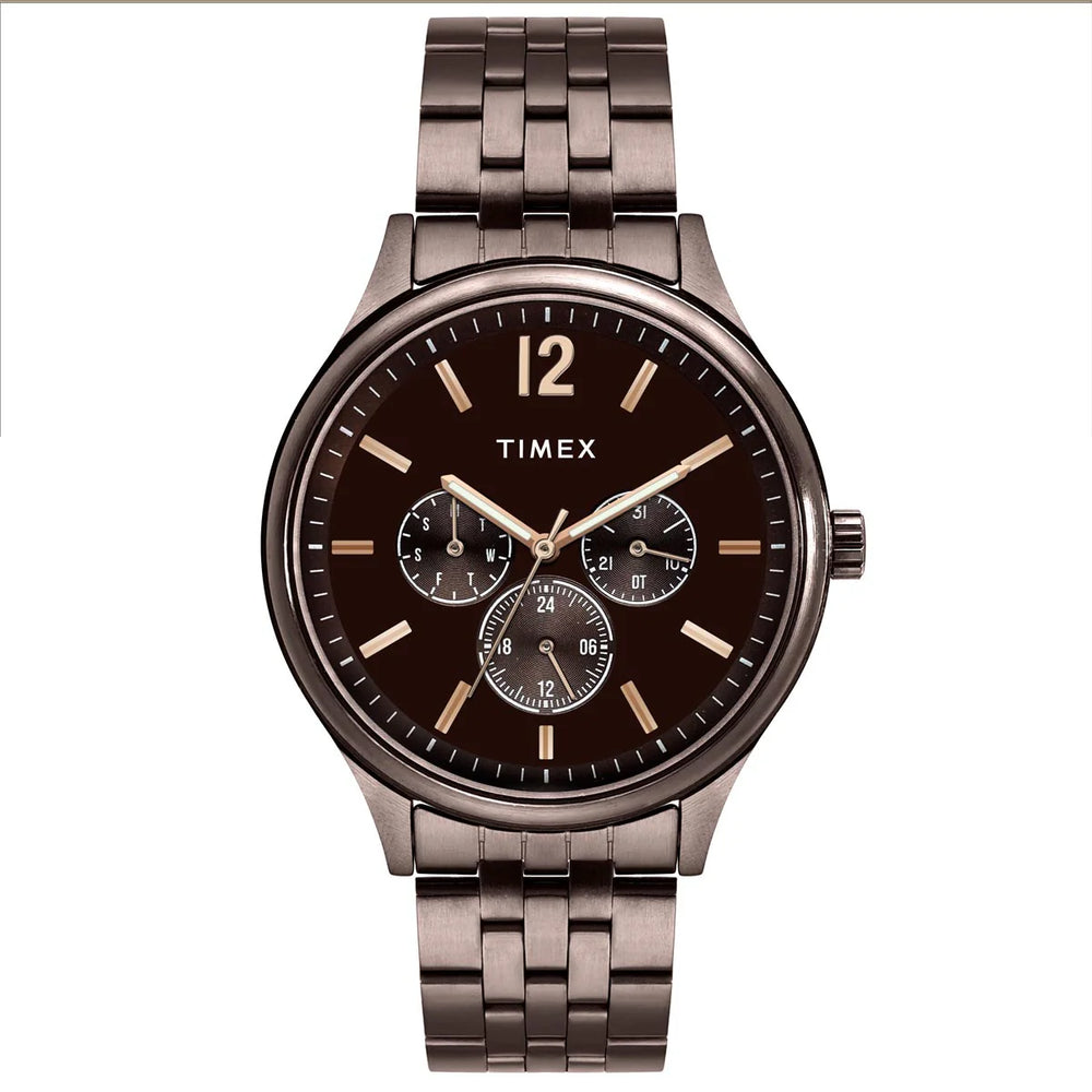Timex Men Brown Dial Brown Bracelet Analog Watch - TWEG18436 - KRISHNA WATCH COMPANY