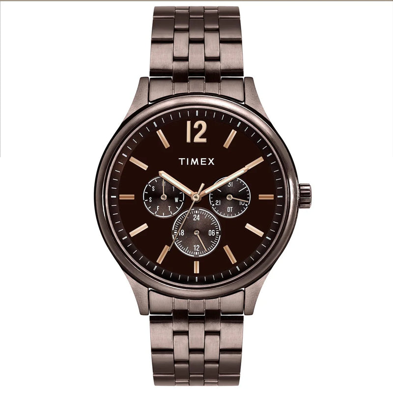 Timex Men Brown Dial Brown Bracelet Analog Watch - TWEG18436 - KRISHNA WATCH COMPANY