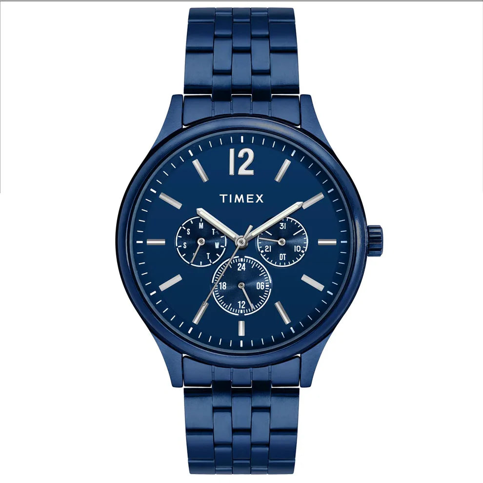 Timex Men Blue Dial Blue Bracelet Analog Watch - TWEG18437 - KRISHNA WATCH COMPANY