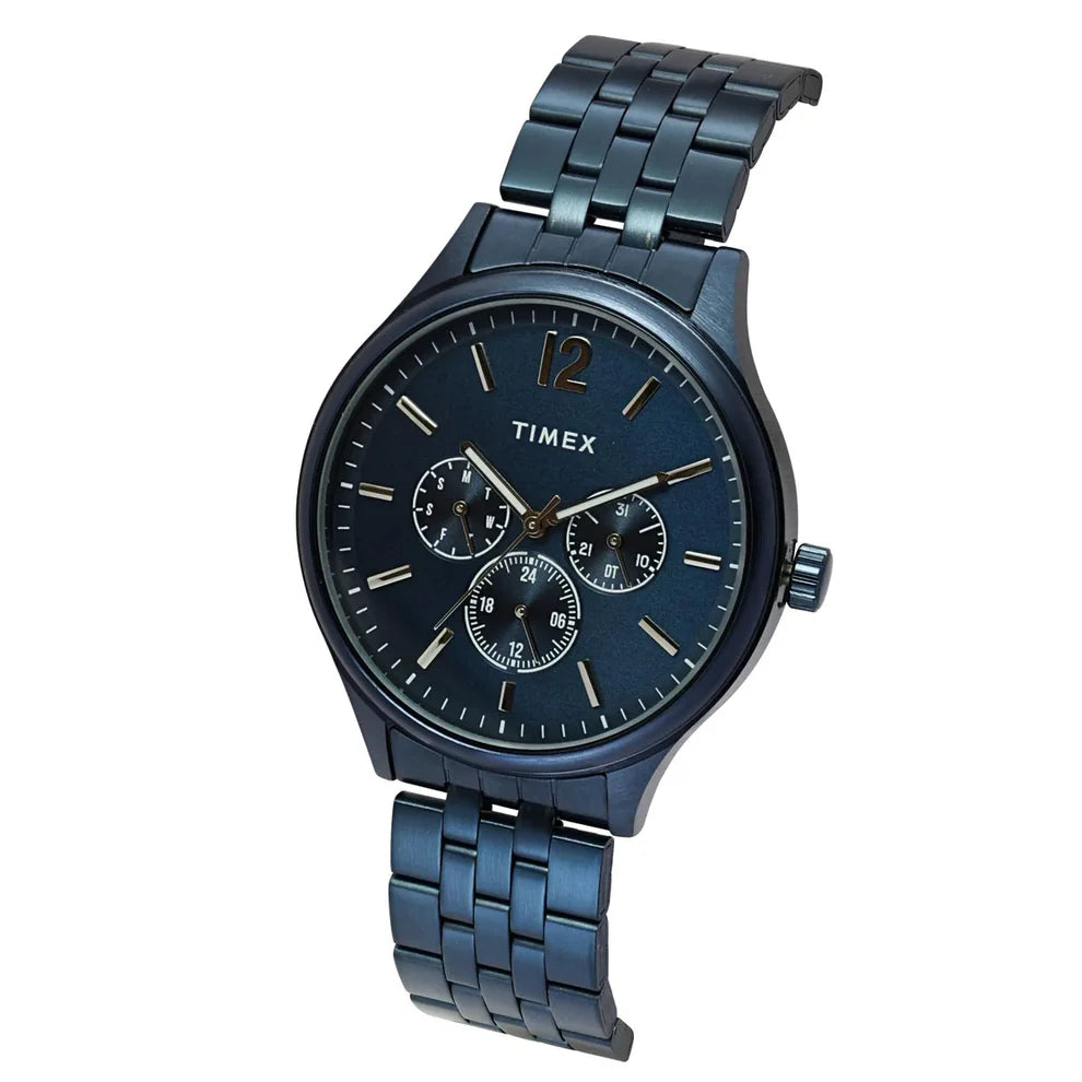 Timex Men Blue Dial Blue Bracelet Analog Watch - TWEG18437 - KRISHNA WATCH COMPANY
