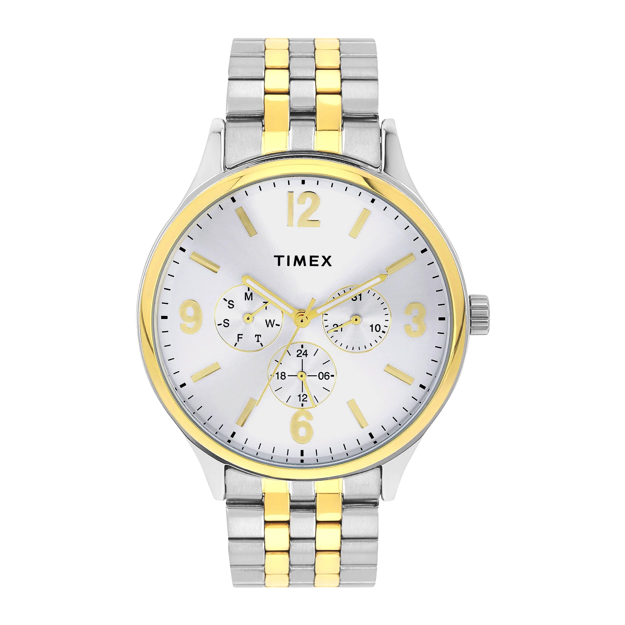 TIMEX Men Silver Round Dial Analog Watch - TWEG18441 - KRISHNA WATCH COMPANY