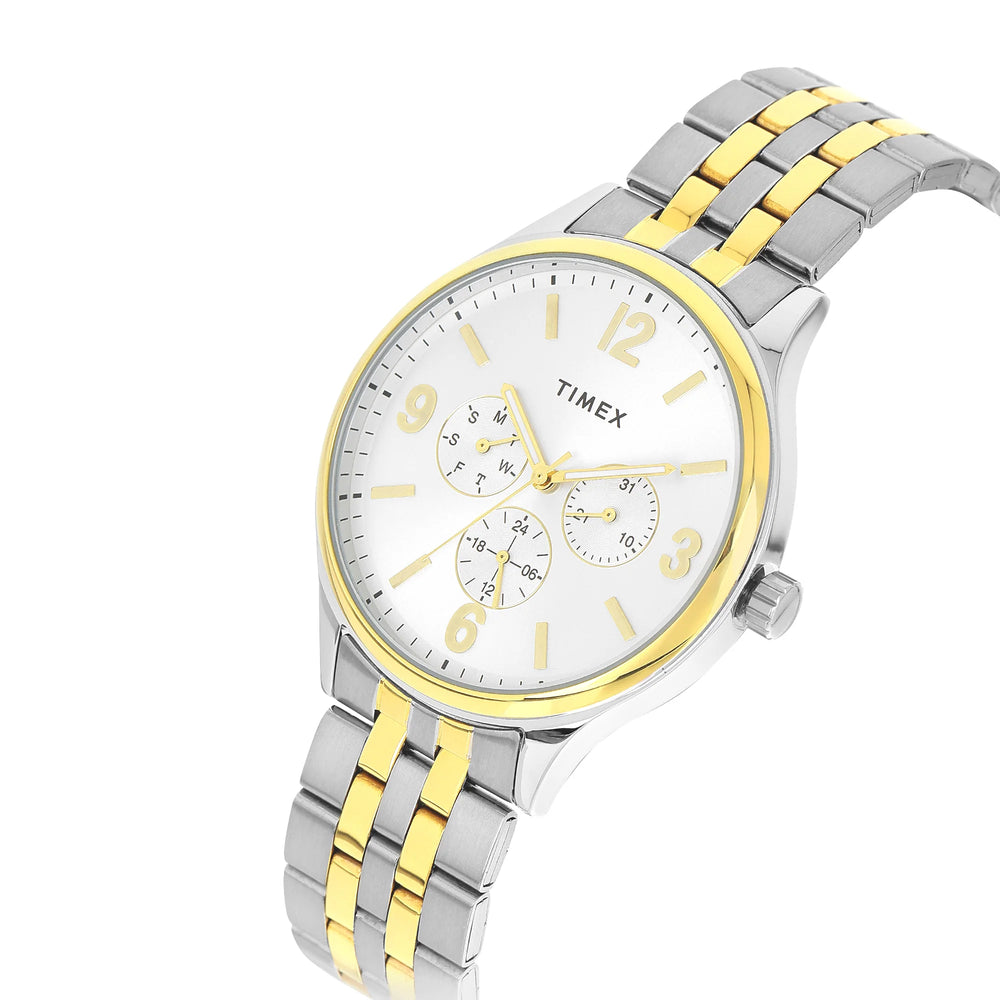 TIMEX Men Silver Round Dial Analog Watch - TWEG18441 - KRISHNA WATCH COMPANY
