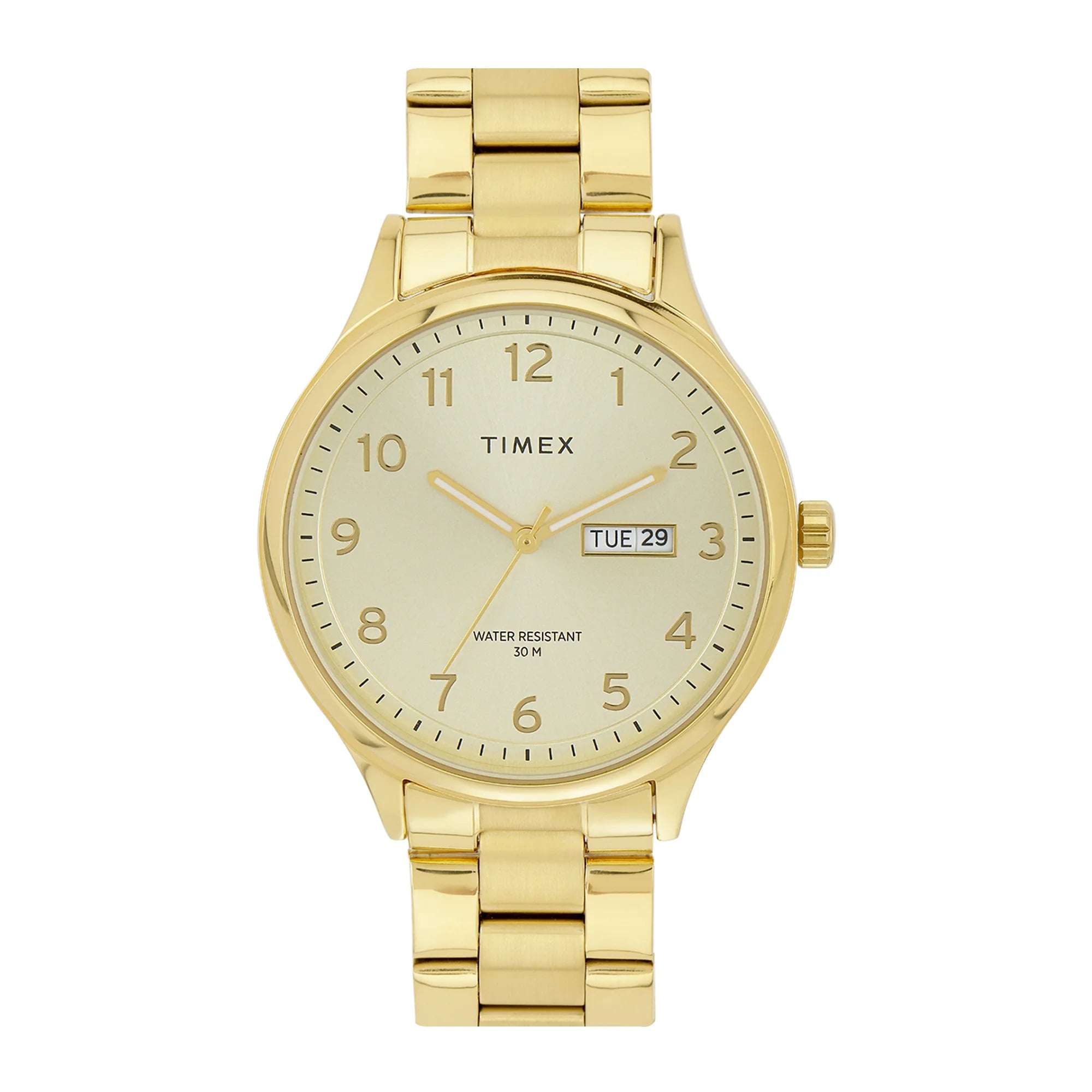 TIMEX Men Champagne Round Dial Analog Watch - TWEG18442 - KRISHNA WATCH COMPANY