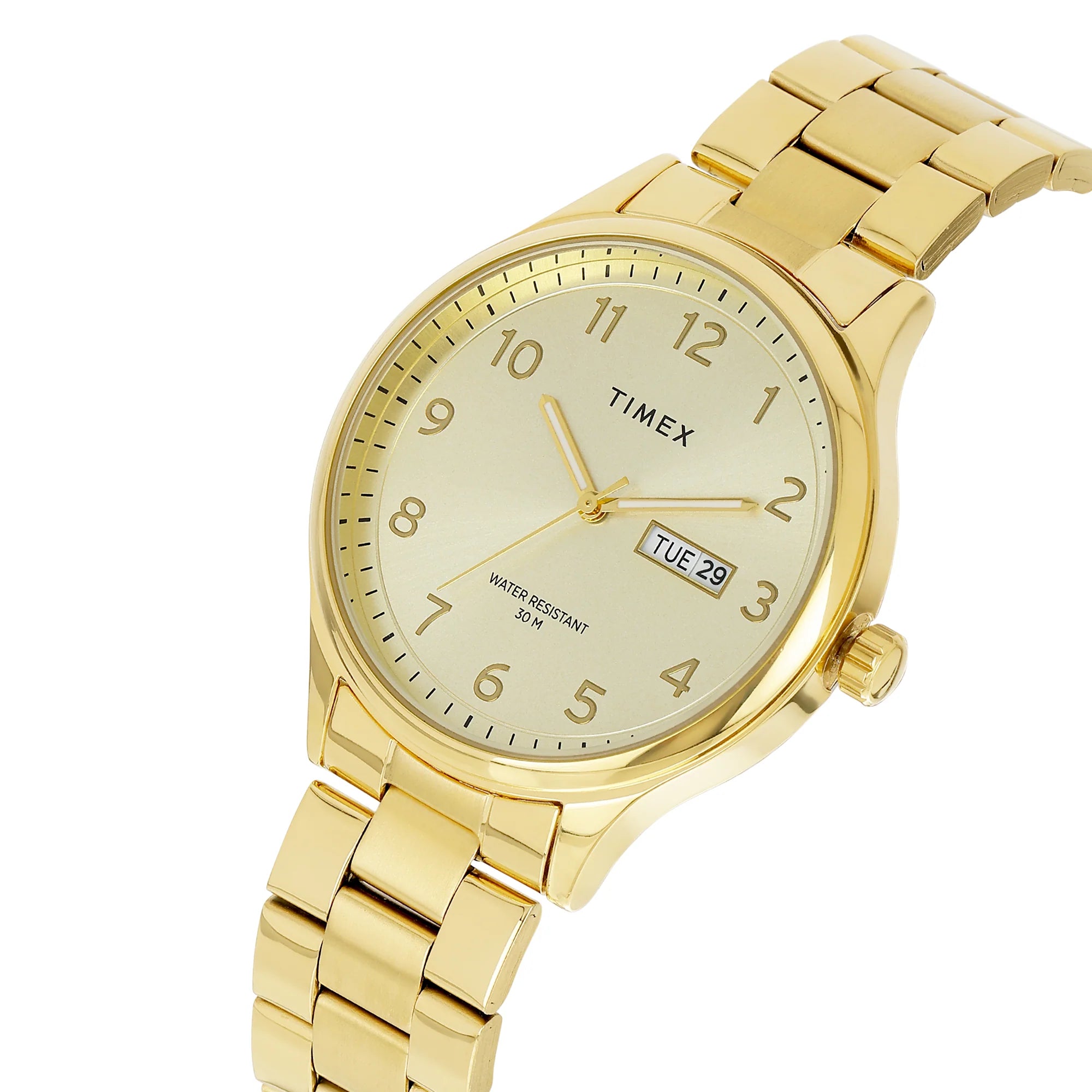 TIMEX Men Champagne Round Dial Analog Watch - TWEG18442 - KRISHNA WATCH COMPANY