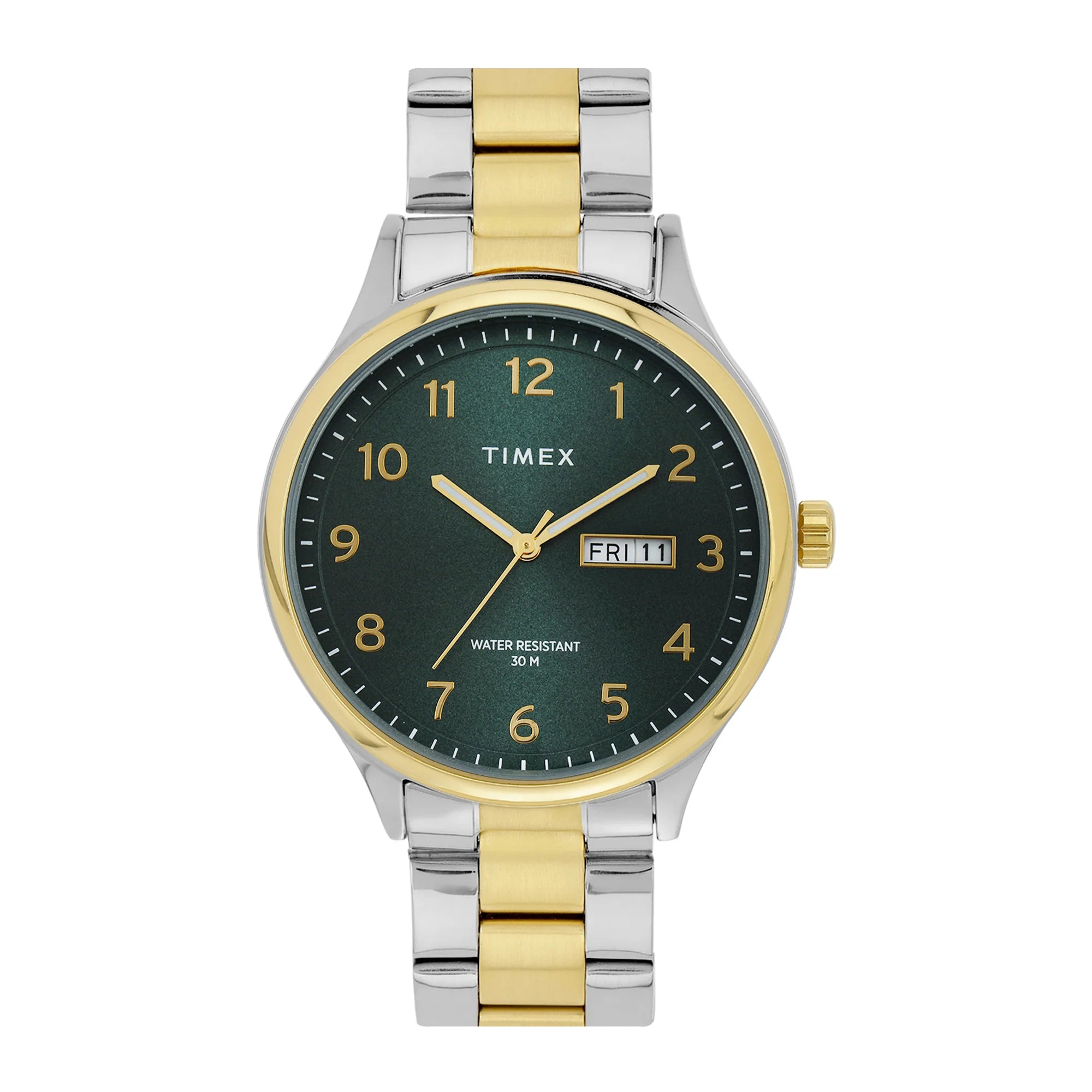 TIMEX Men Green Round Dial Analog Watch - TWEG18443 - KRISHNA WATCH COMPANY