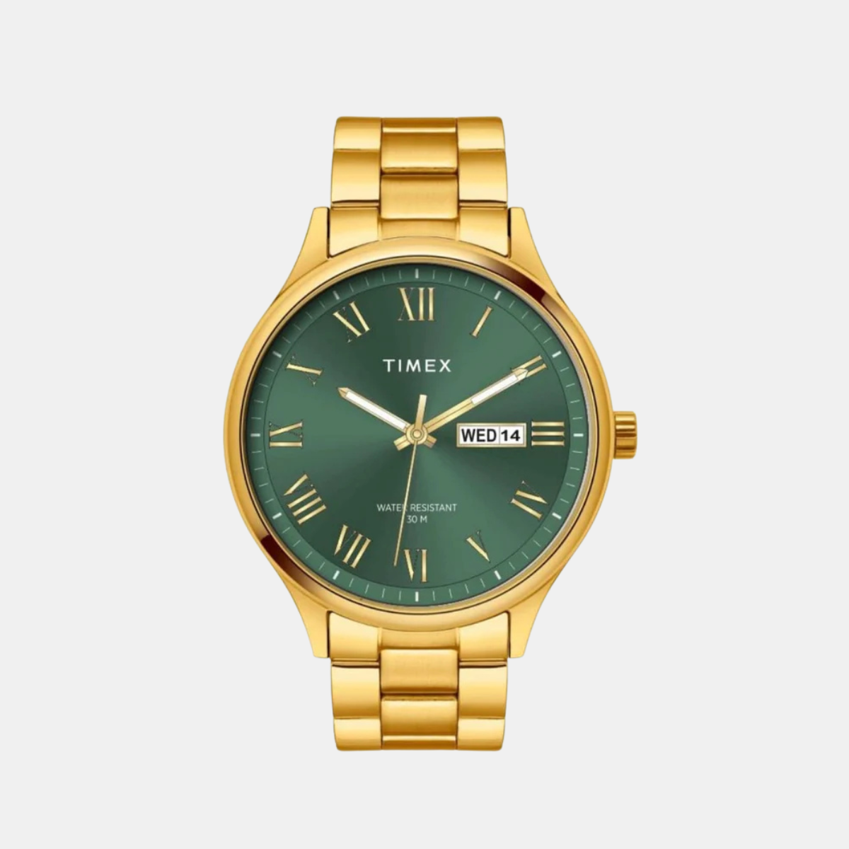 Timex Full Roman Green 43mm Dial Astrological Men's Watch TWEG18446