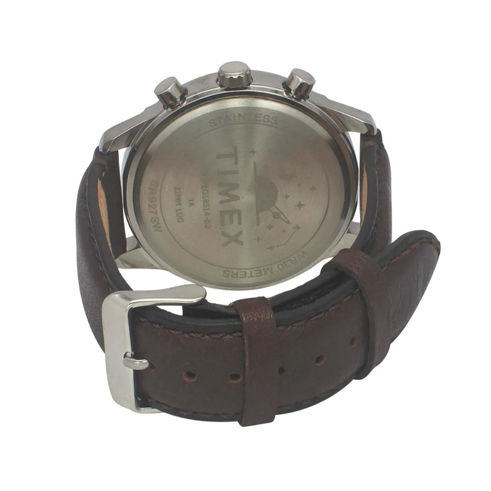 Timex Cosmic Awe Men Chronograph Round Dial Warm Grey Watch - TWEG18514 - KRISHNA WATCH COMPANY