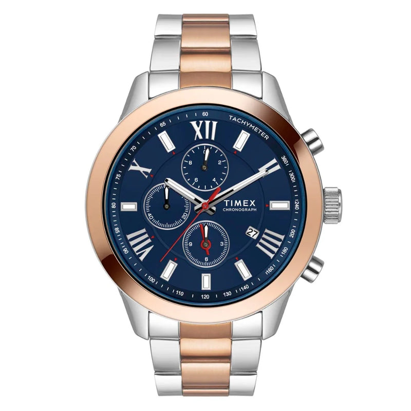 Timex Cosmic Awe Men Chronograph Round Dial Blue Watch - TWEG18516 - KRISHNA WATCH COMPANY