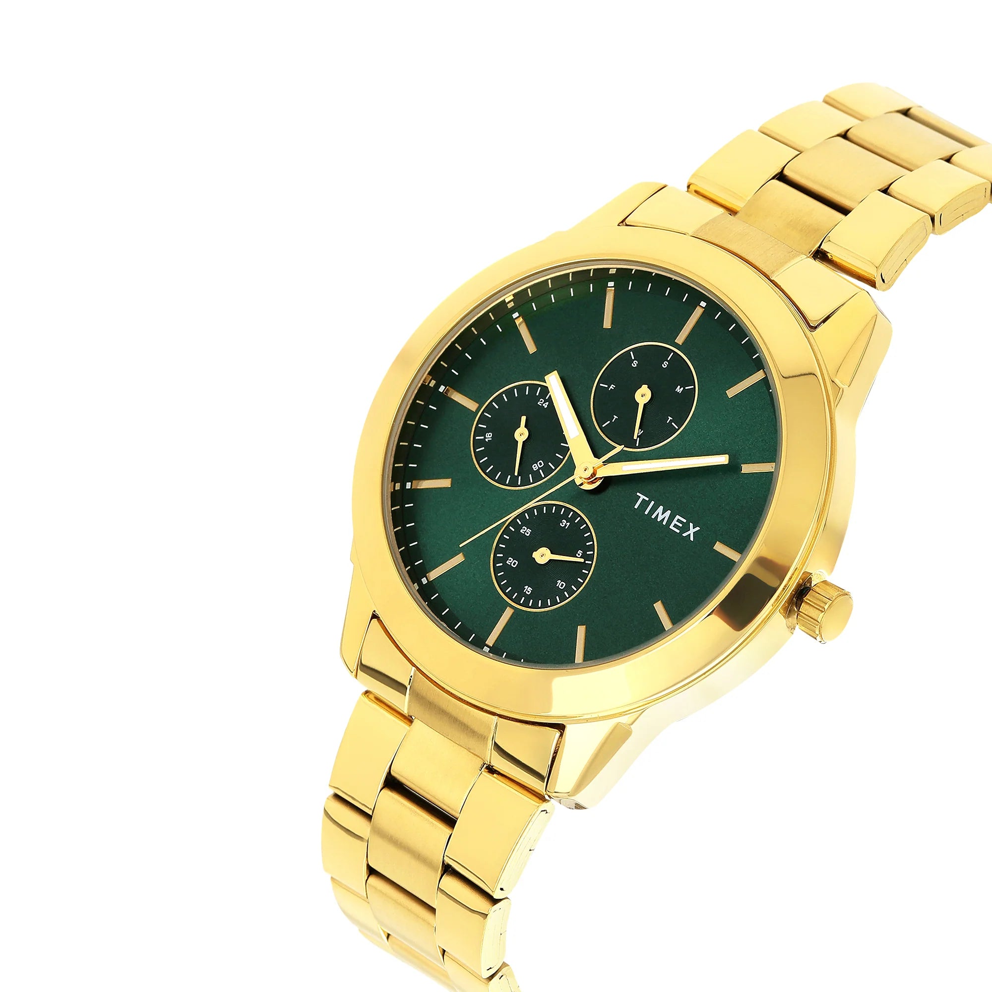 Timex Round Green 45mm Dial Astrological Men's Watch - TWEG18522 - KRISHNA WATCH COMPANY