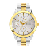 Timex Round Silver 45mm Dial Men's Watch - TWEG18523
