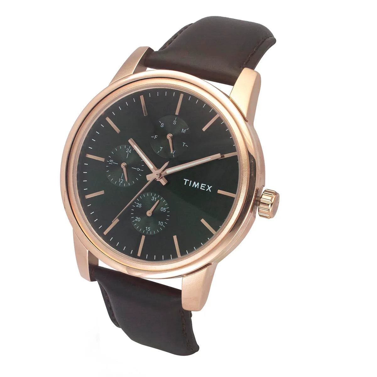 Timex Men Green Round Dial Analog Watch - TWEG18905 - KRISHNA WATCH COMPANY