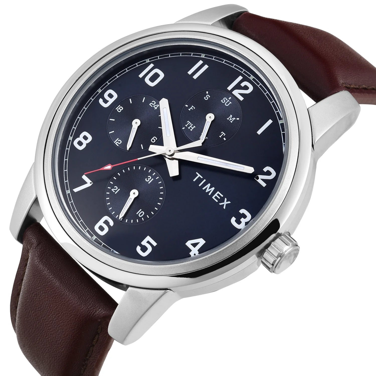 Timex Numero Blue Sunray Dial Analog Men's Watch - TWEG18906 - KRISHNA WATCH COMPANY