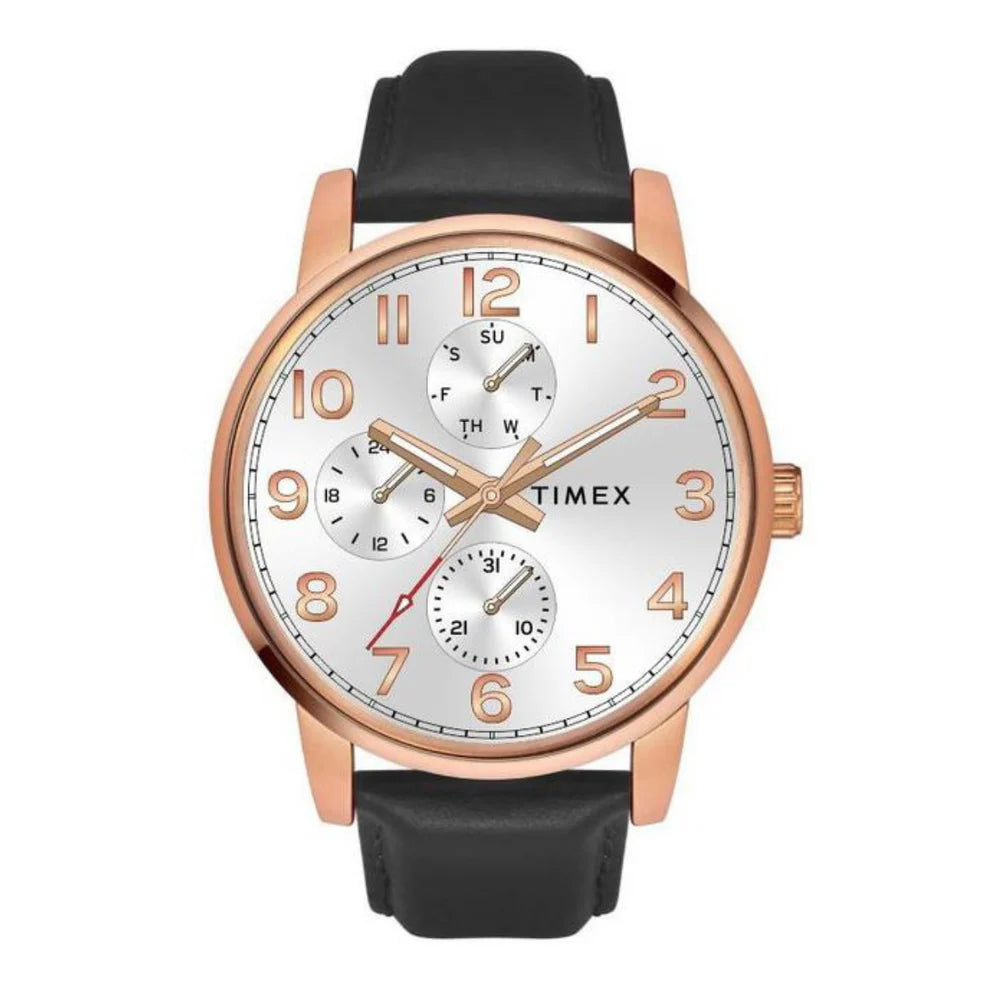 Timex Numero Silver Sunray Dial Analog Men's Watch - TWEG18908 - KRISHNA WATCH COMPANY