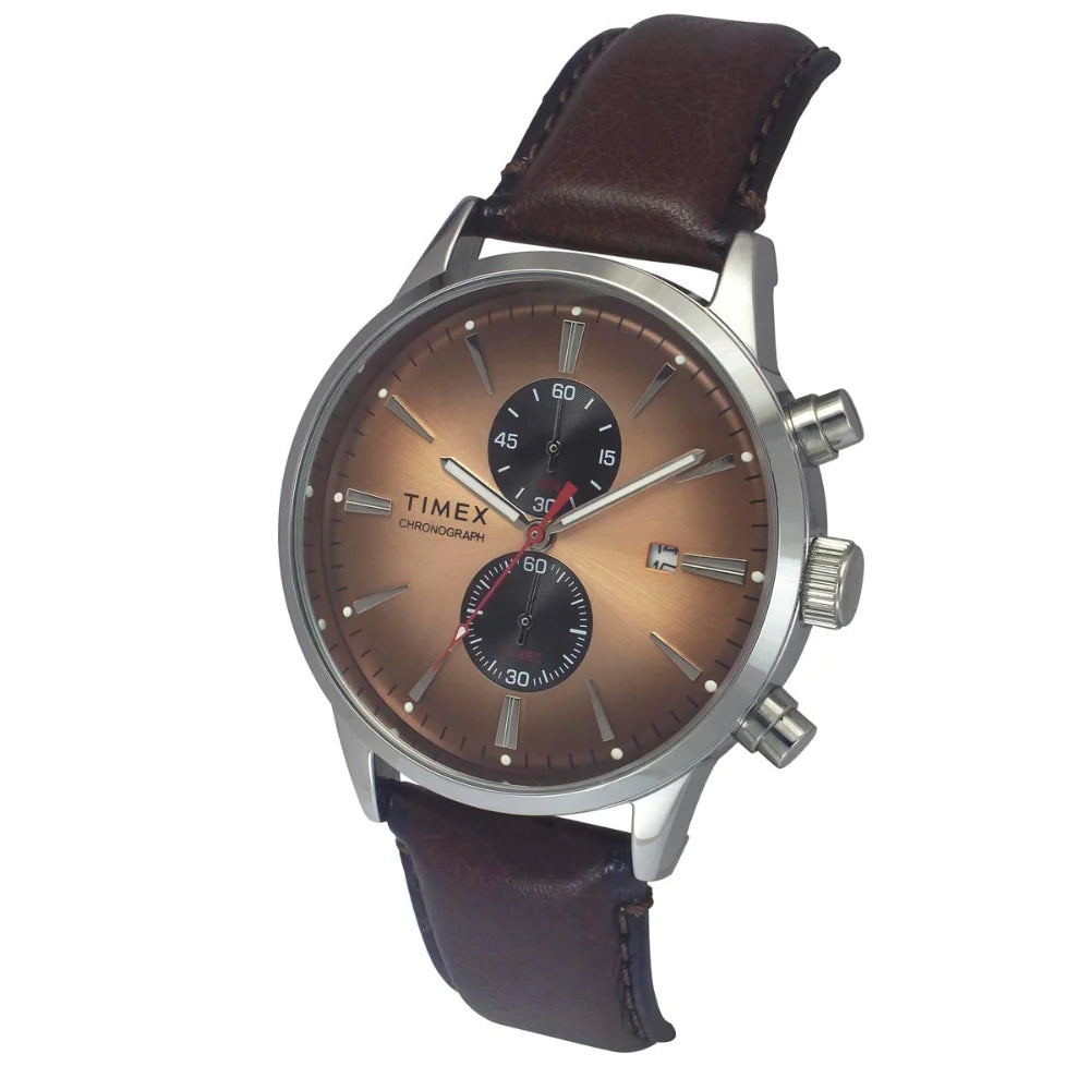 Timex Cosmic Awe Men Chronograph Round Dial Salmon Watch - TWEG19930 - KRISHNA WATCH COMPANY