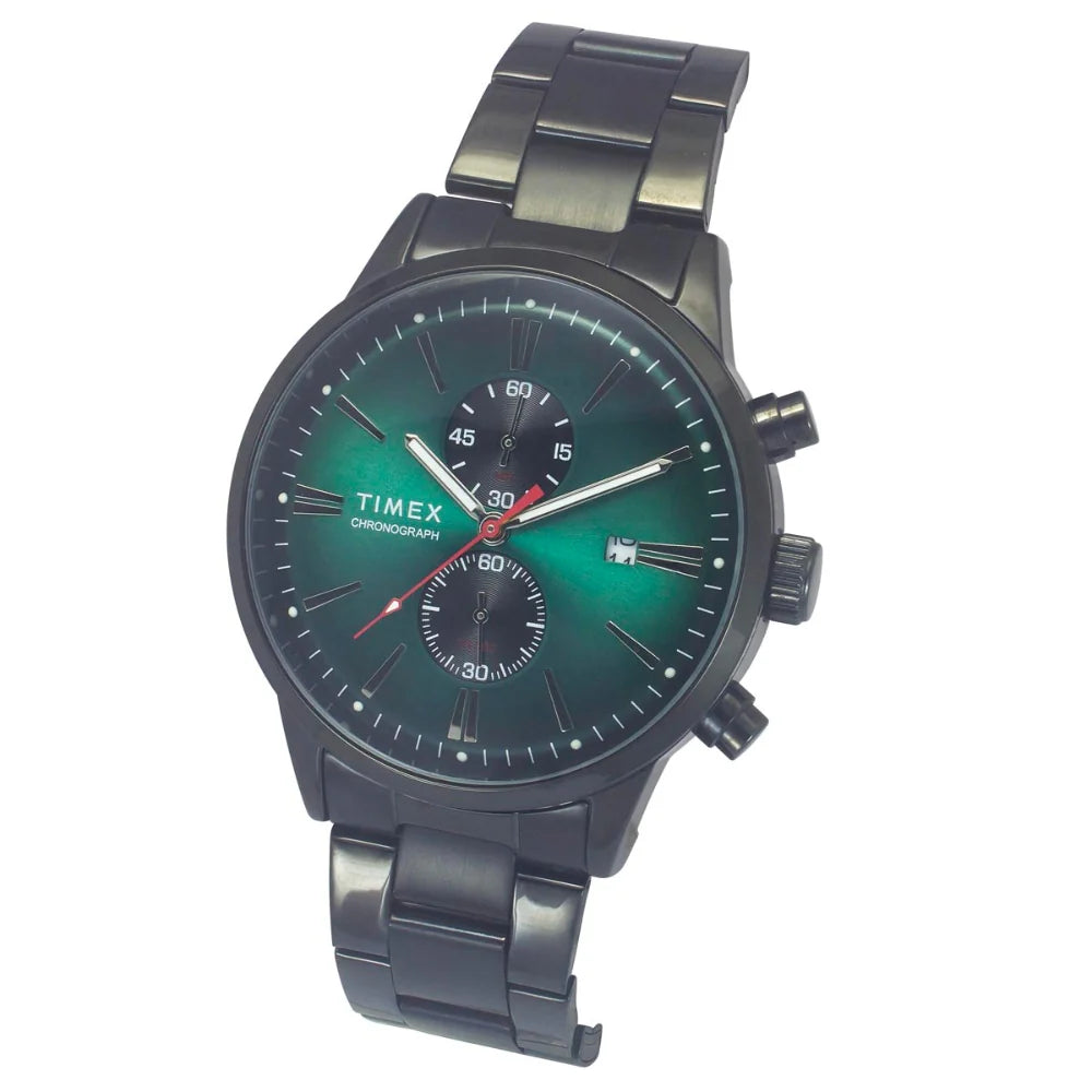 Timex Cosmic Awe Men Chronograph Round Dial Green Watch - TWEG19933 - KRISHNA WATCH COMPANY