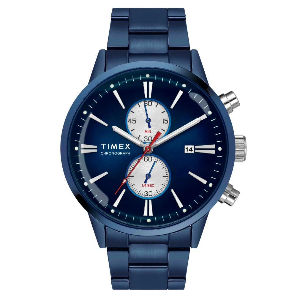 Timex Cosmic Awe Men Chronograph Round Dial Blue Watch TWEG19934