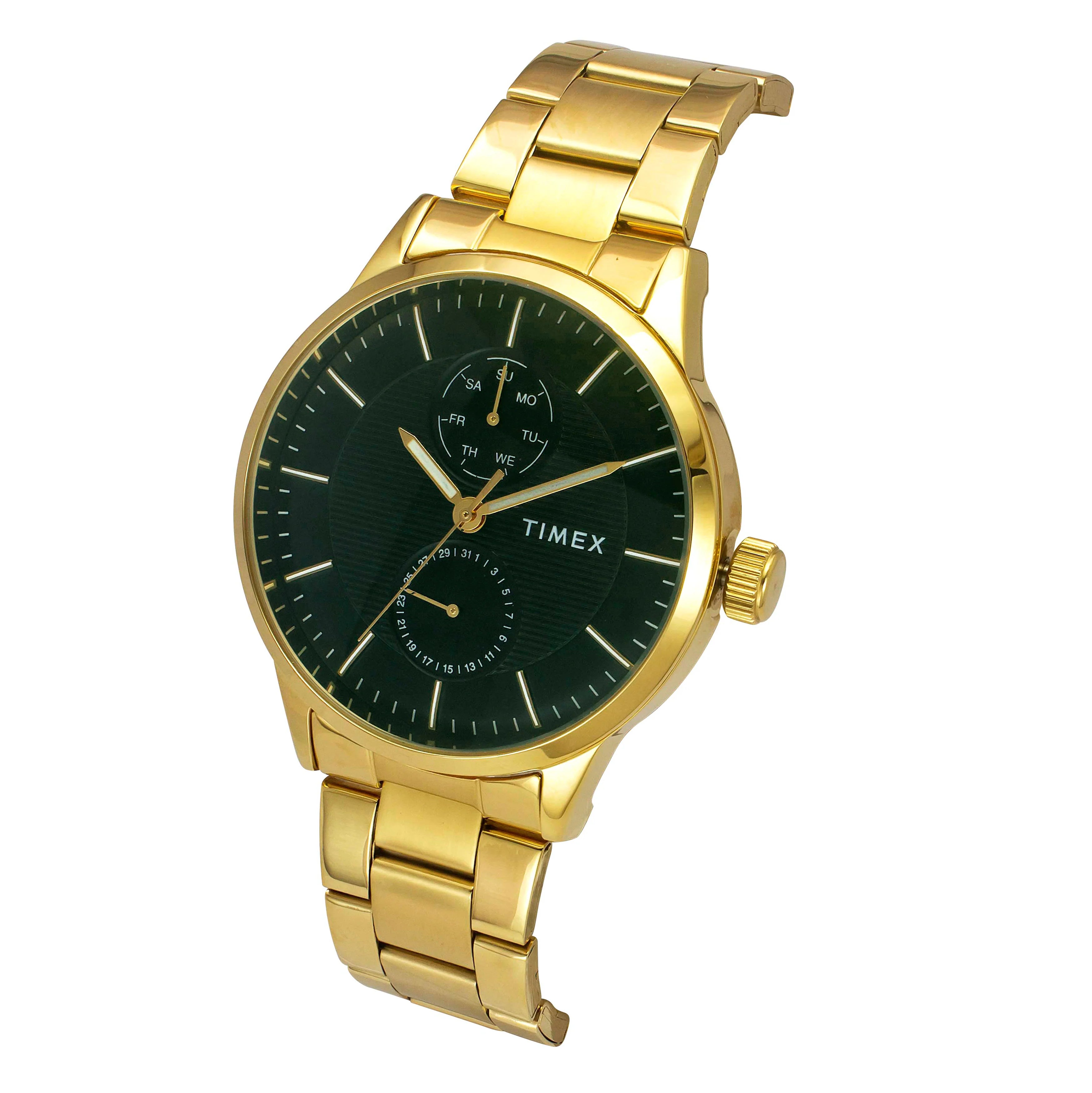 Timex Men Green Round Dial Analog Watch - TWEG19939 - KRISHNA WATCH COMPANY