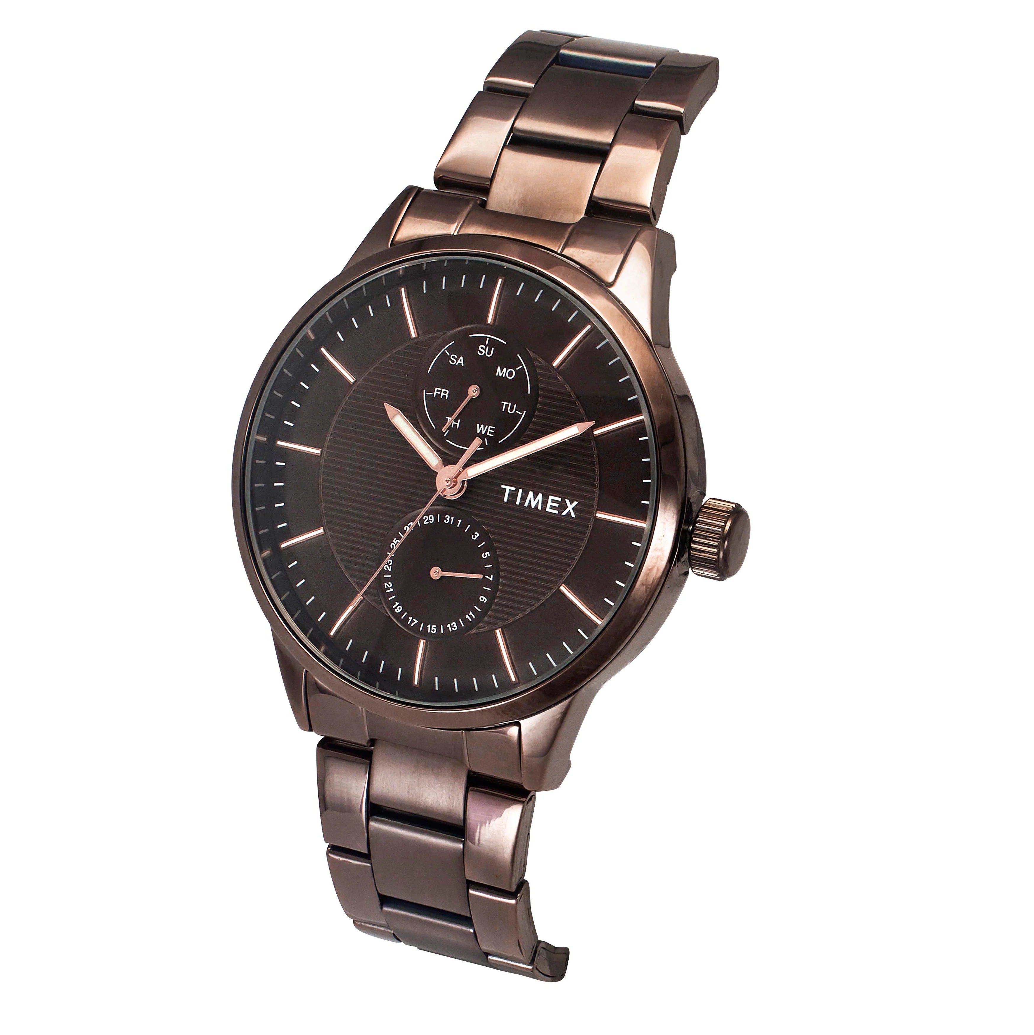 Timex Men Brown Round Dial Analog Watch - TWEG19941 - KRISHNA WATCH COMPANY