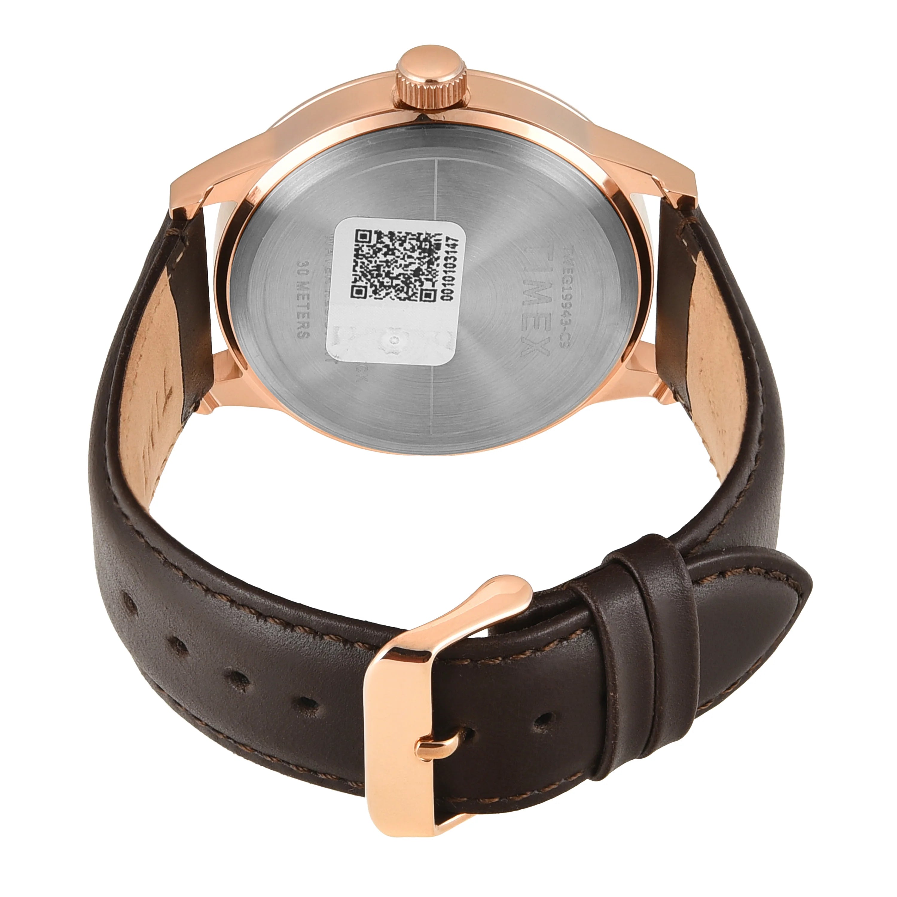 Timex White Dial Rose Gold Case Men's Watch TWEG19943 - KRISHNA WATCH COMPANY