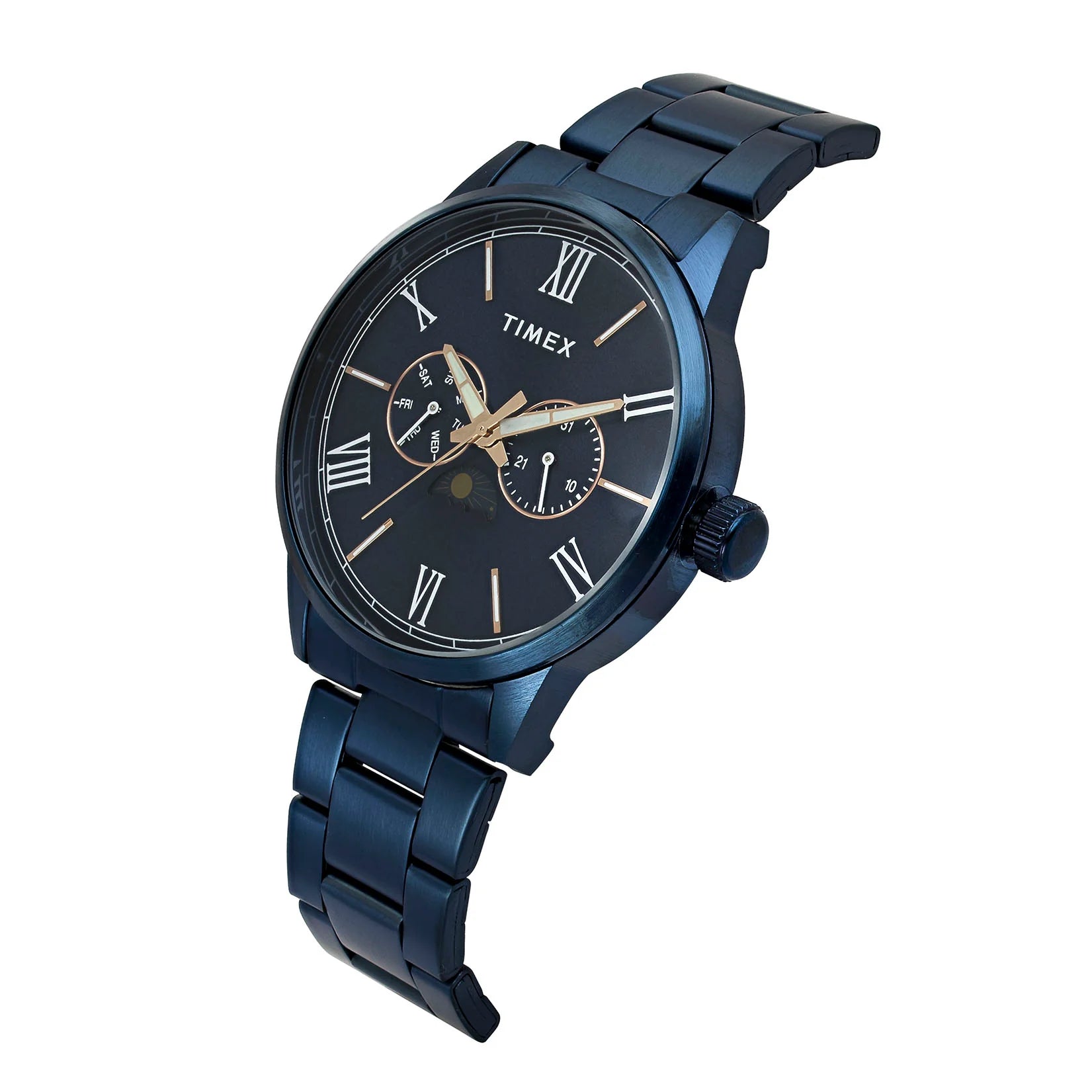 Timex Modern Roman Blue Dial Men's Watch TWEG19946 - KRISHNA WATCH COMPANY
