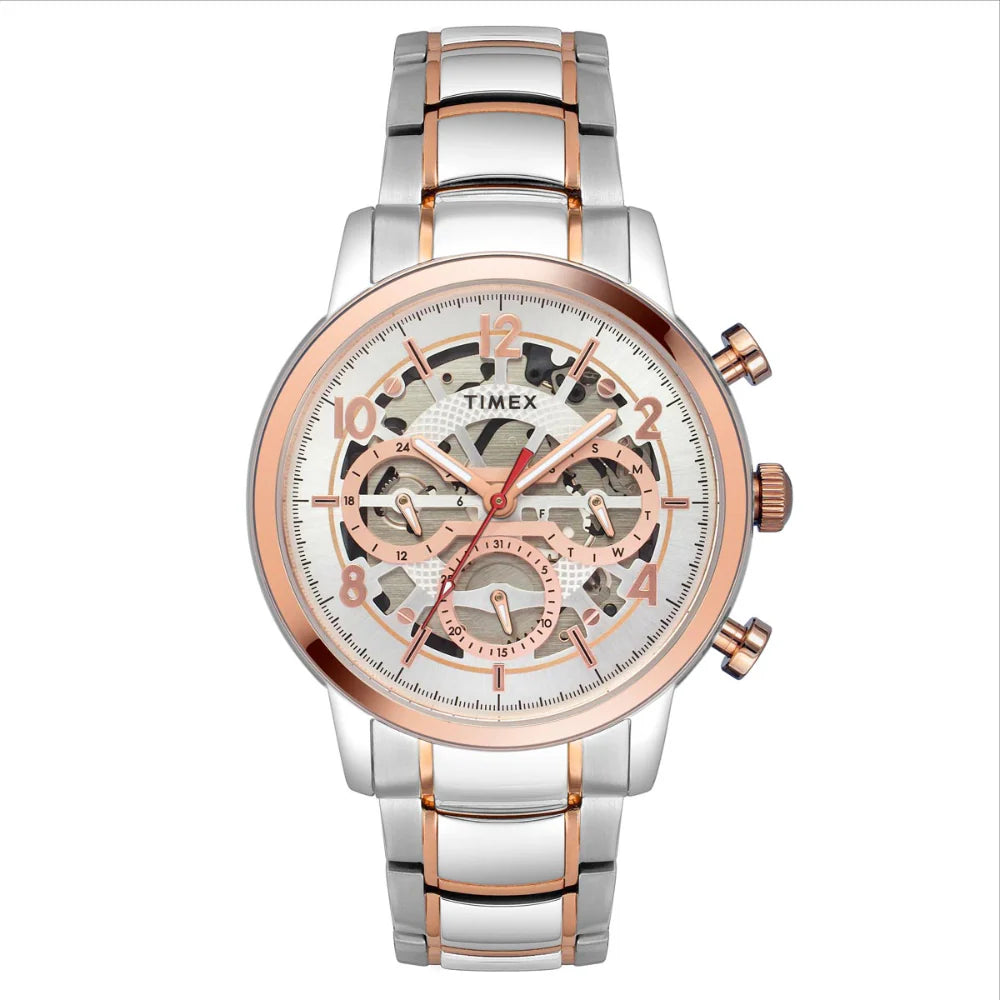 Timex Men Silver Round Dial Analog Watch - TWEG20205 - KRISHNA WATCH COMPANY