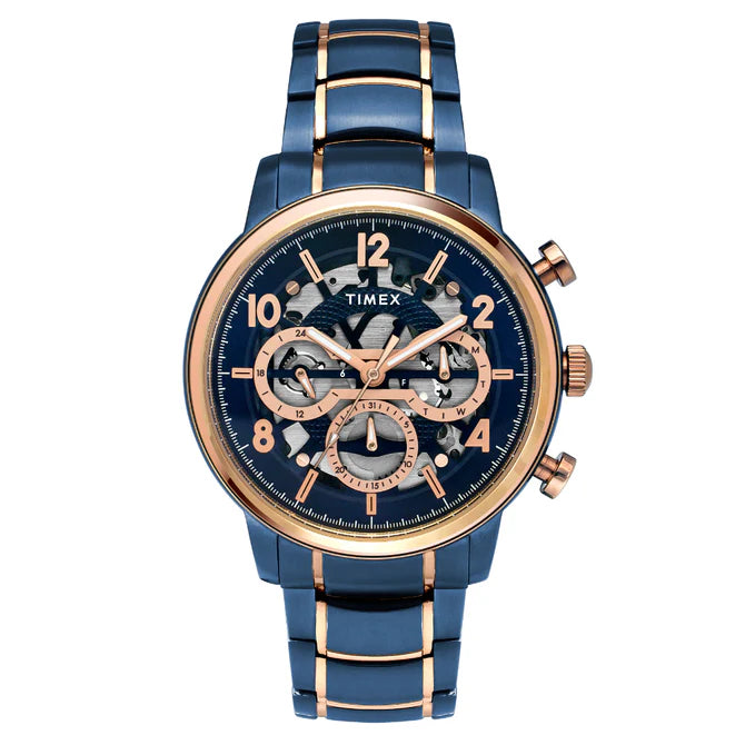 Timex Men Blue Round Dial Analog Watch - TWEG20207 - KRISHNA WATCH COMPANY