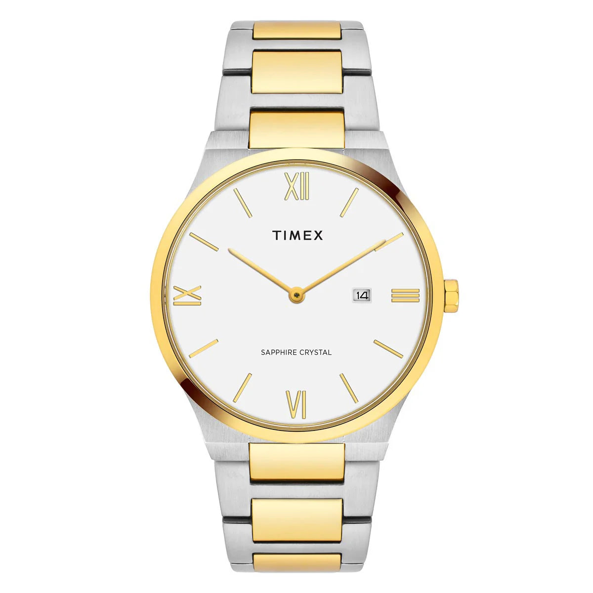 Timex Glossy White Dial Stainless Steel bracelet Men's Watch - TWEG23606 - KRISHNA WATCH COMPANY