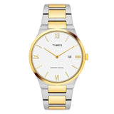 Timex Glossy White Dial Stainless Steel bracelet Men's Watch - TWEG23606