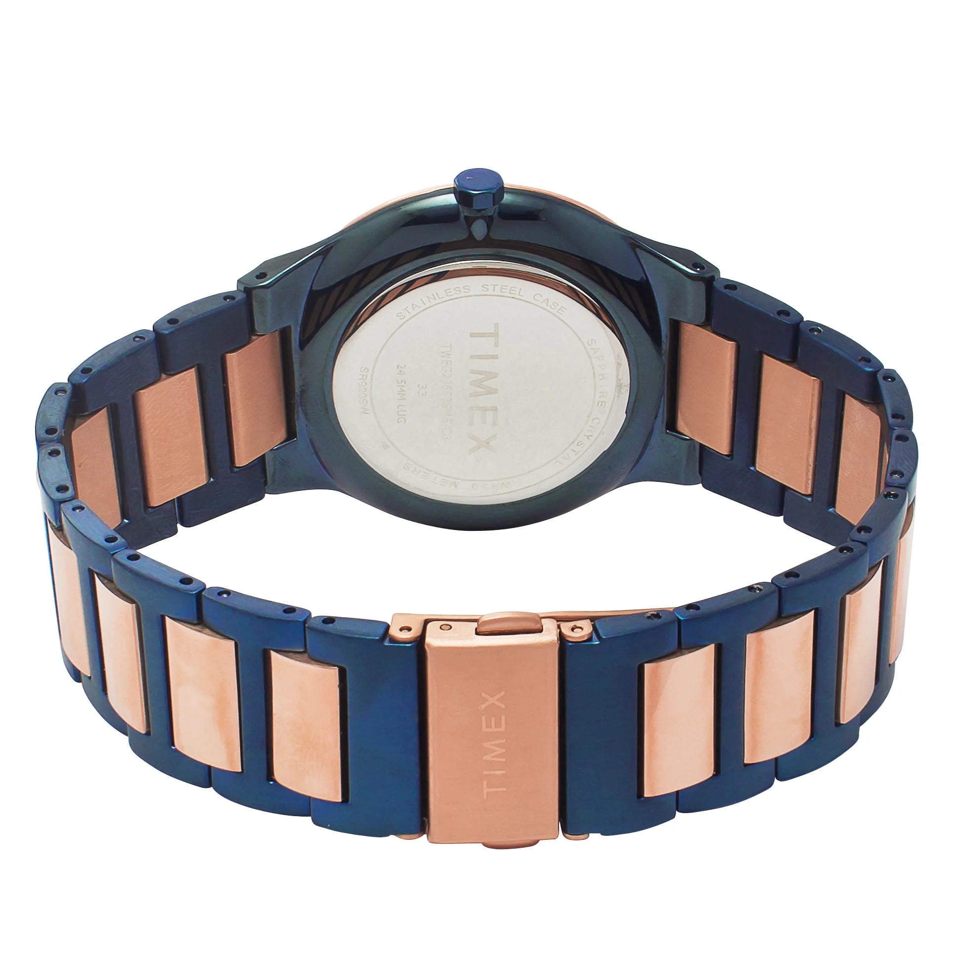 Timex Glossy Blue Dial Stainless Steel Bracelet Men's Watch - TWEG23607 - KRISHNA WATCH COMPANY
