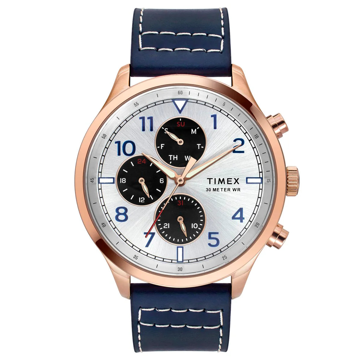 TIMEX Men Silver Round Dial Analog Watch - TWEG23902 - KRISHNA WATCH COMPANY
