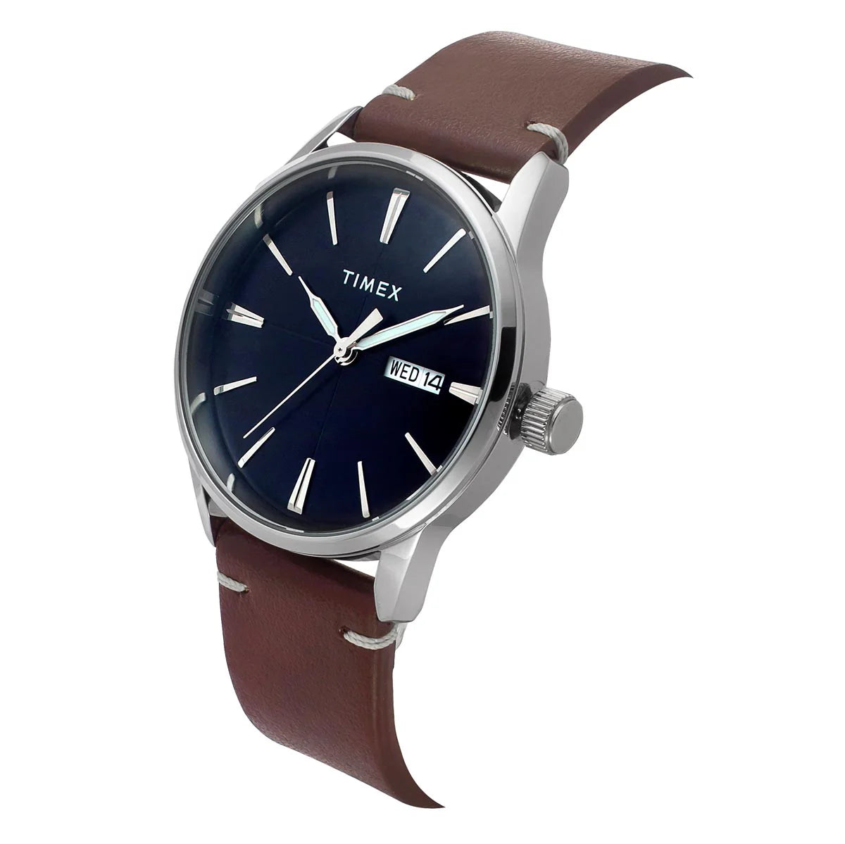 TIMEX Men Blue Round Dial Analog Watch - TWEG25500 - KRISHNA WATCH COMPANY