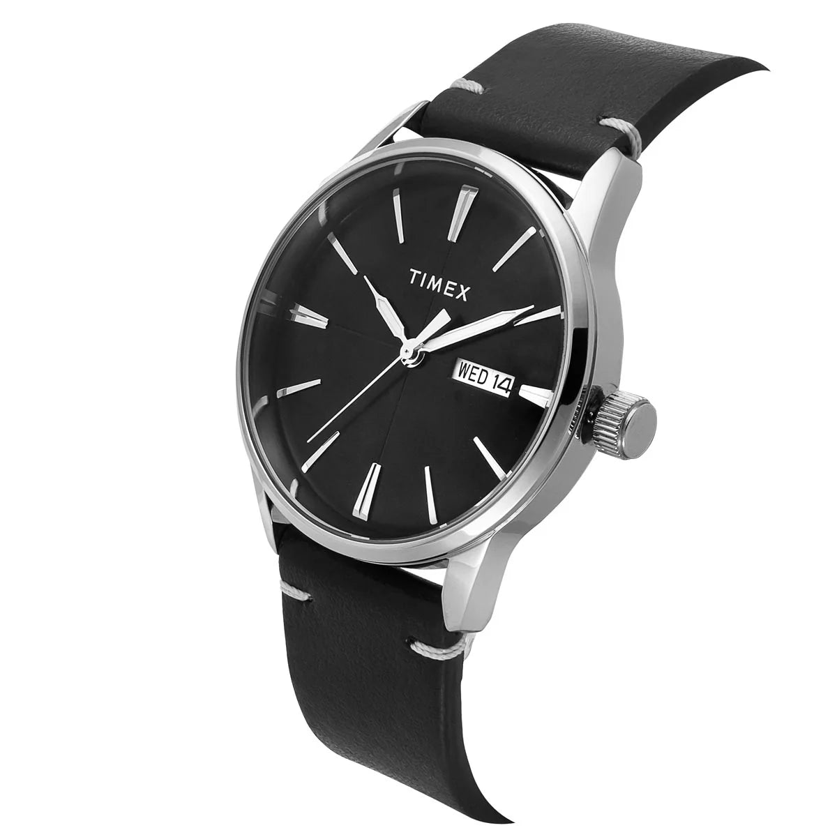TIMEX Men Black Round Dial Analog Watch - TWEG25501 - KRISHNA WATCH COMPANY