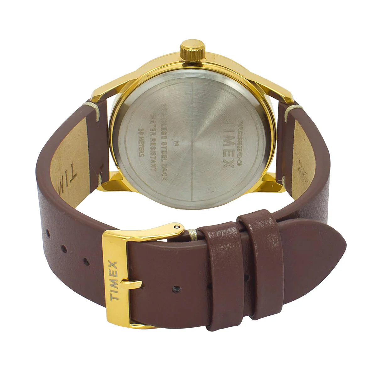 TIMEX Men Champagne Round Dial Analog Watch - TWEG25502 - KRISHNA WATCH COMPANY