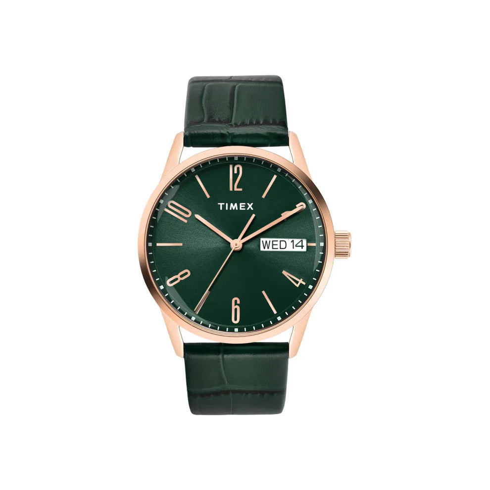 Timex Men Green Dial Analog Watch - TWEG25509 - KRISHNA WATCH COMPANY