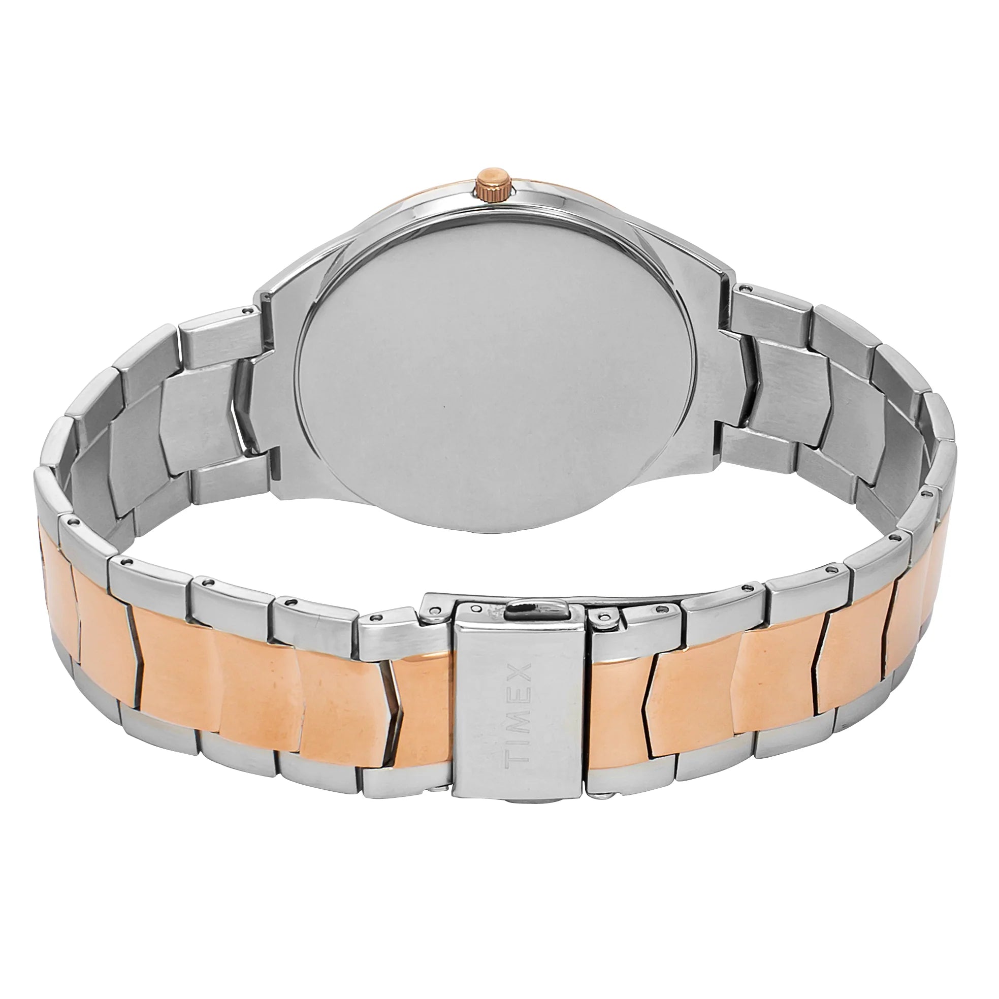 Timex Blue Textured Dial Stainless Steel Bracelet Men's Watch - TWEG25802 - KRISHNA WATCH COMPANY
