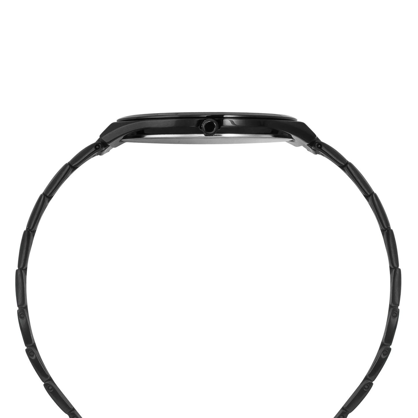 Timex Black Textured Dial Stainless Steel Bracelet Men's Watch - TWEG25803